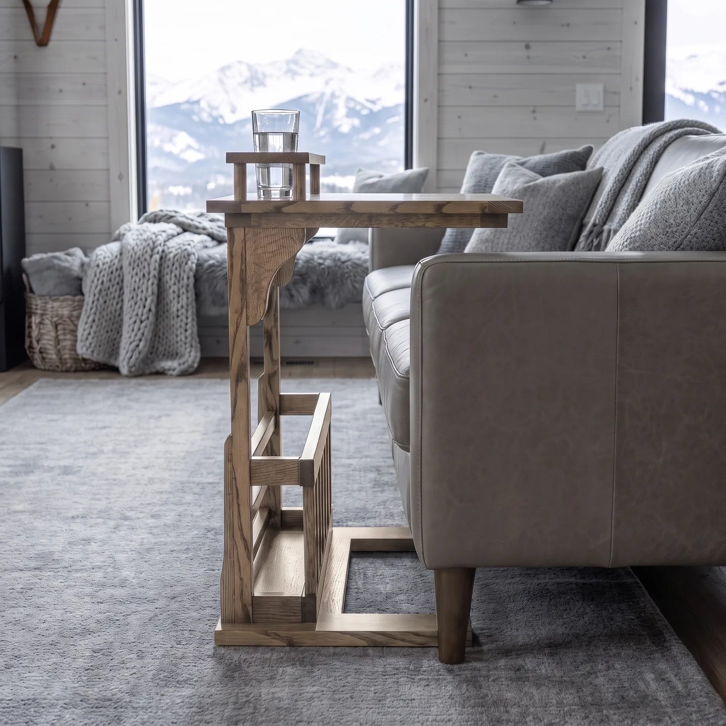 Laptop Sofamate with Cup Holders - Stone Gray
