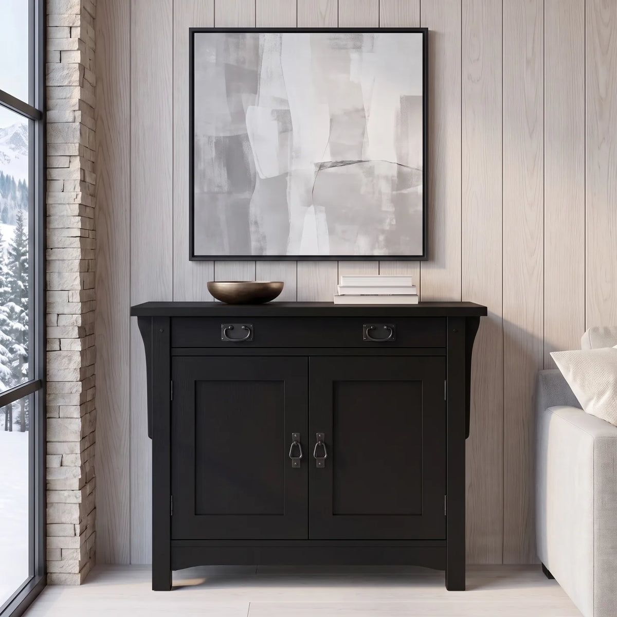 Mission 2-Door Console - Black