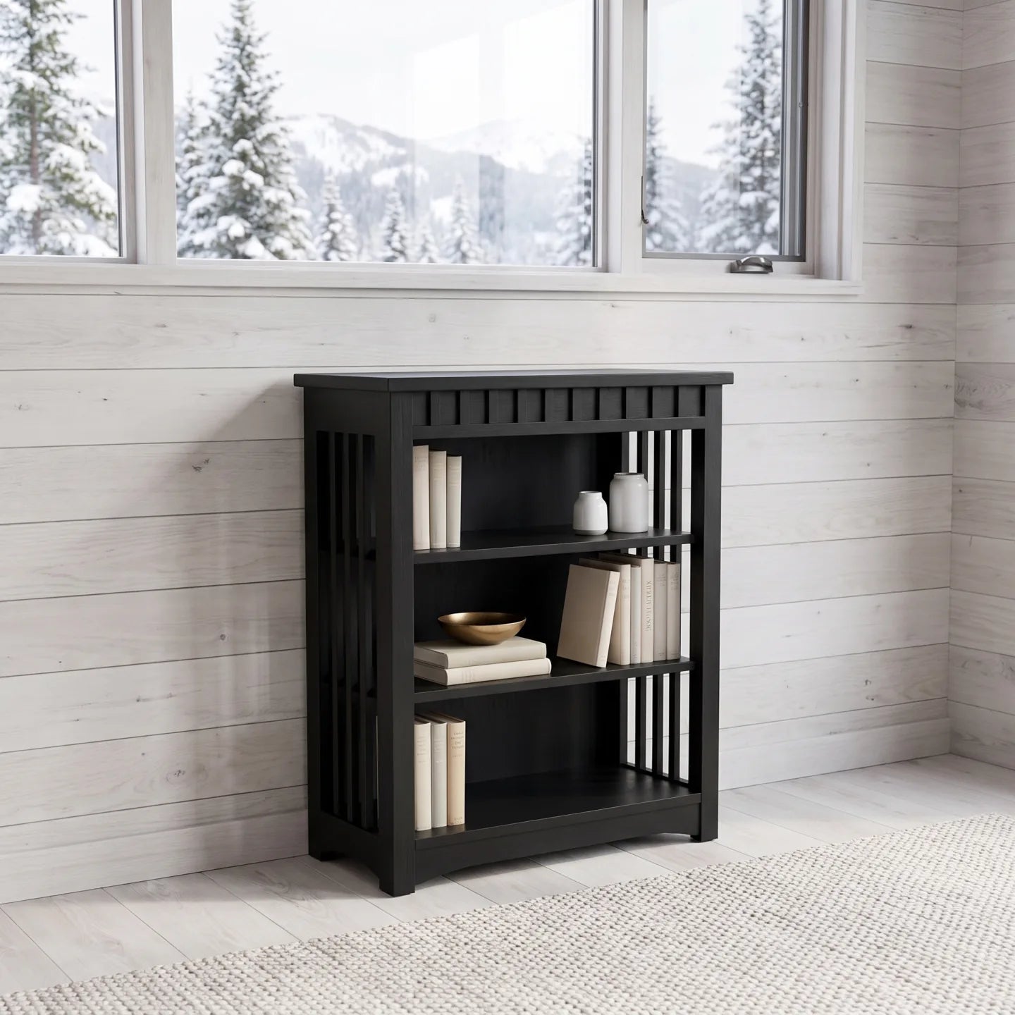 38" Bookcase - Black