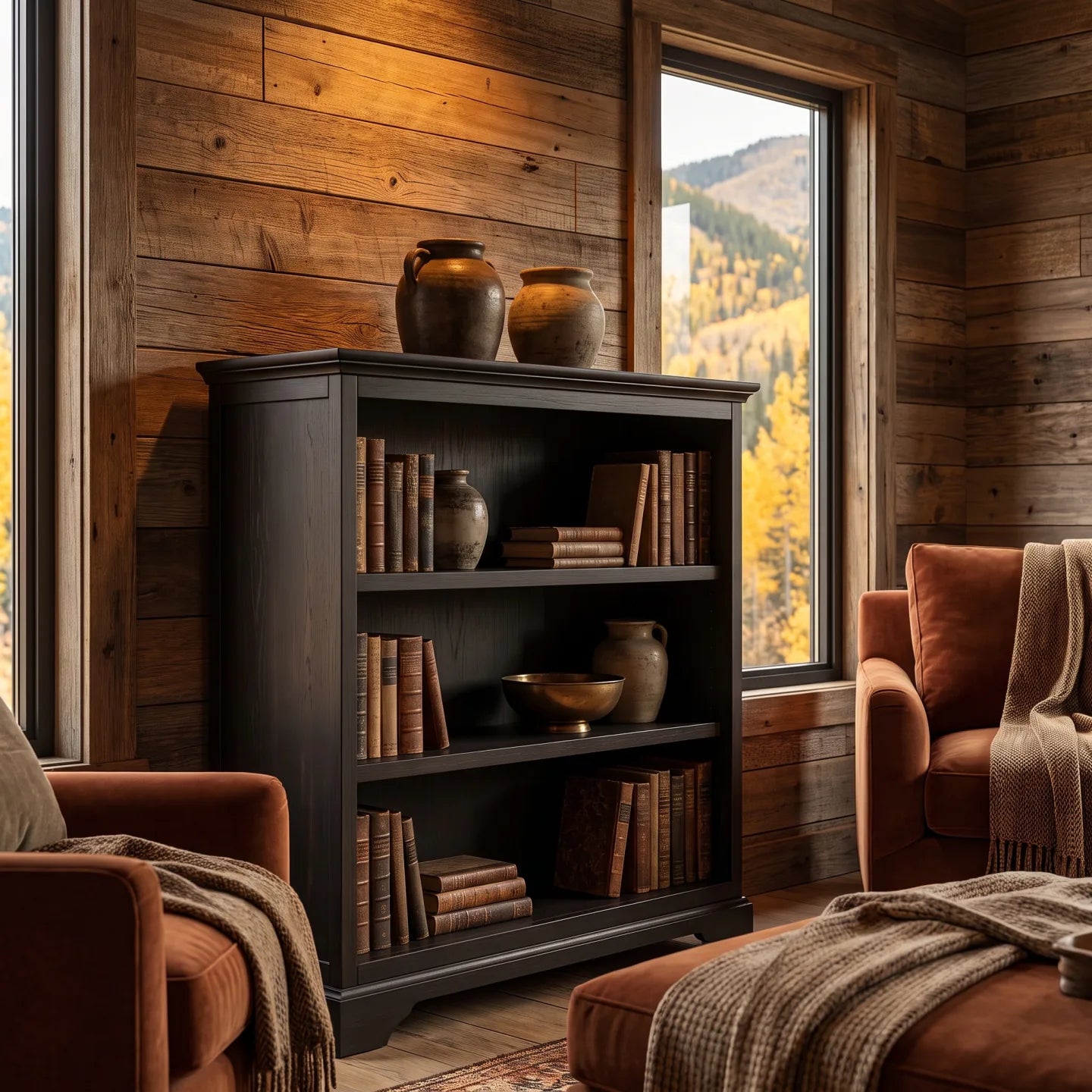 38" Bookcase - Charcoal