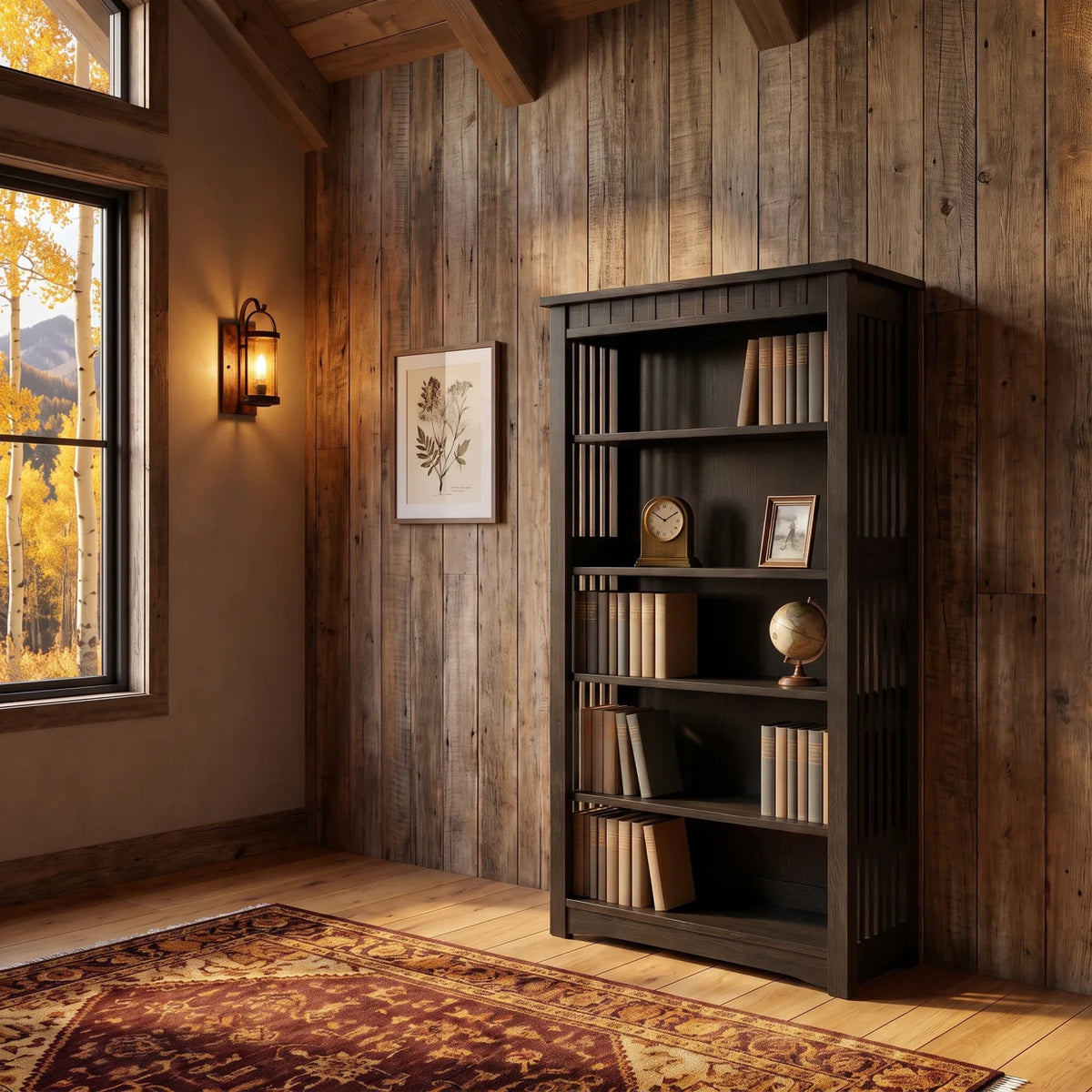 60" Bookcase - Charcoal