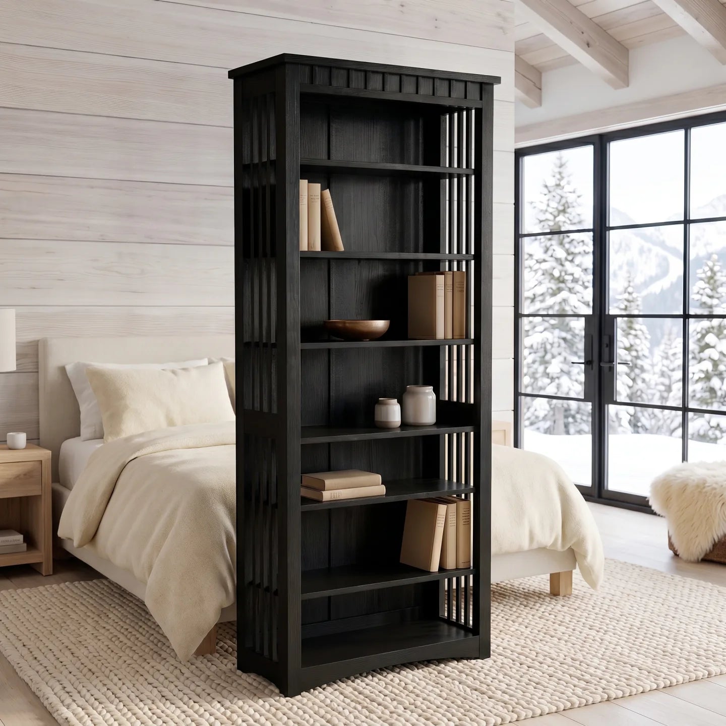 84" Bookcase - Black