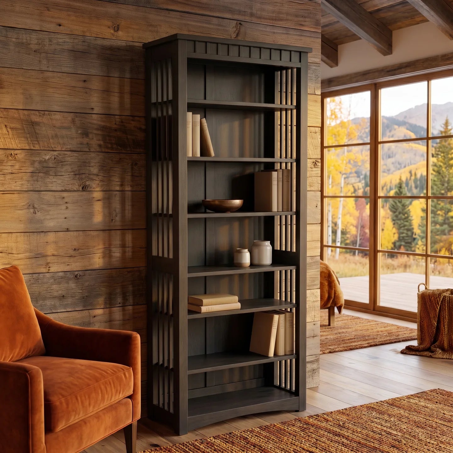 84" Bookcase - Charcoal