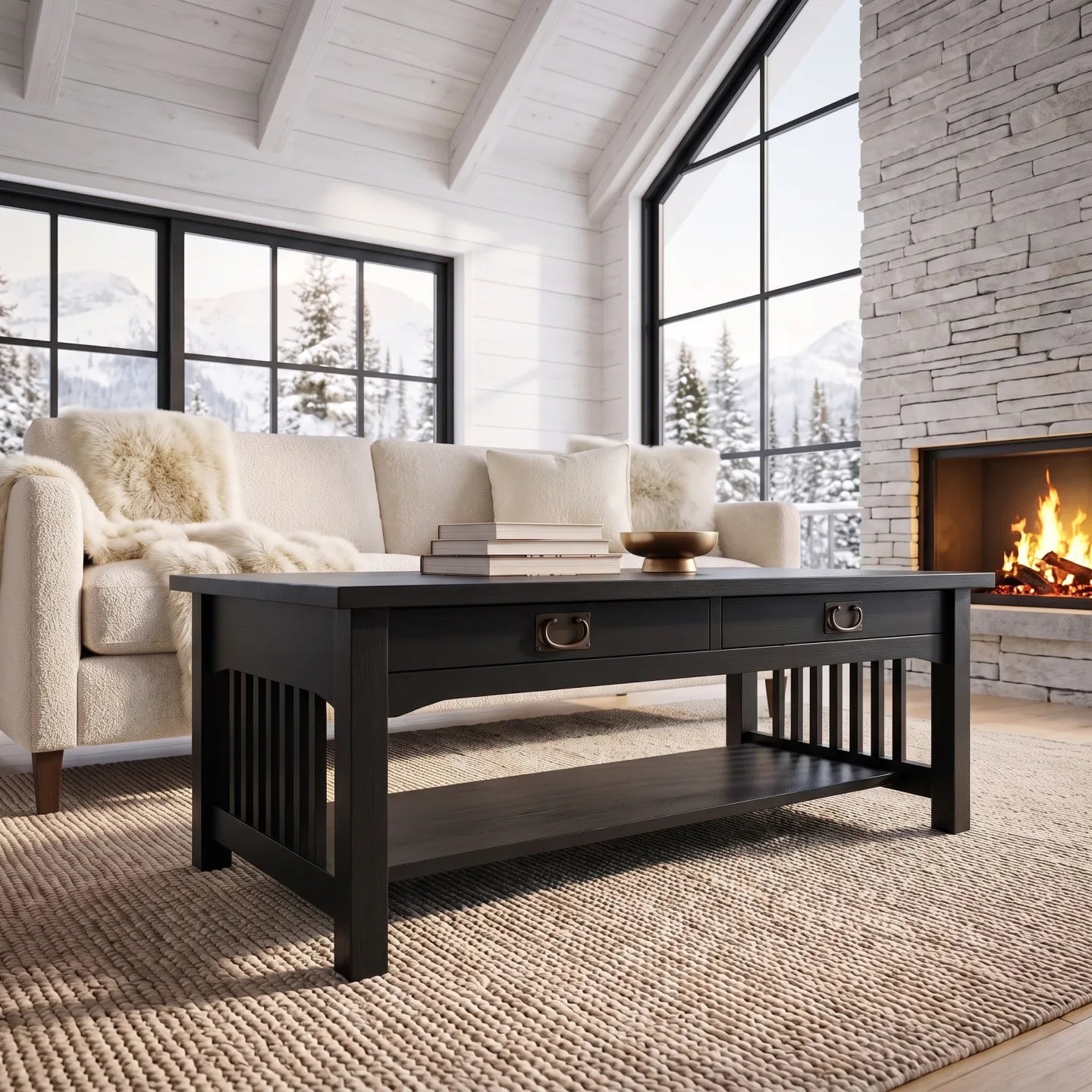 Mission Coffee Table - Black