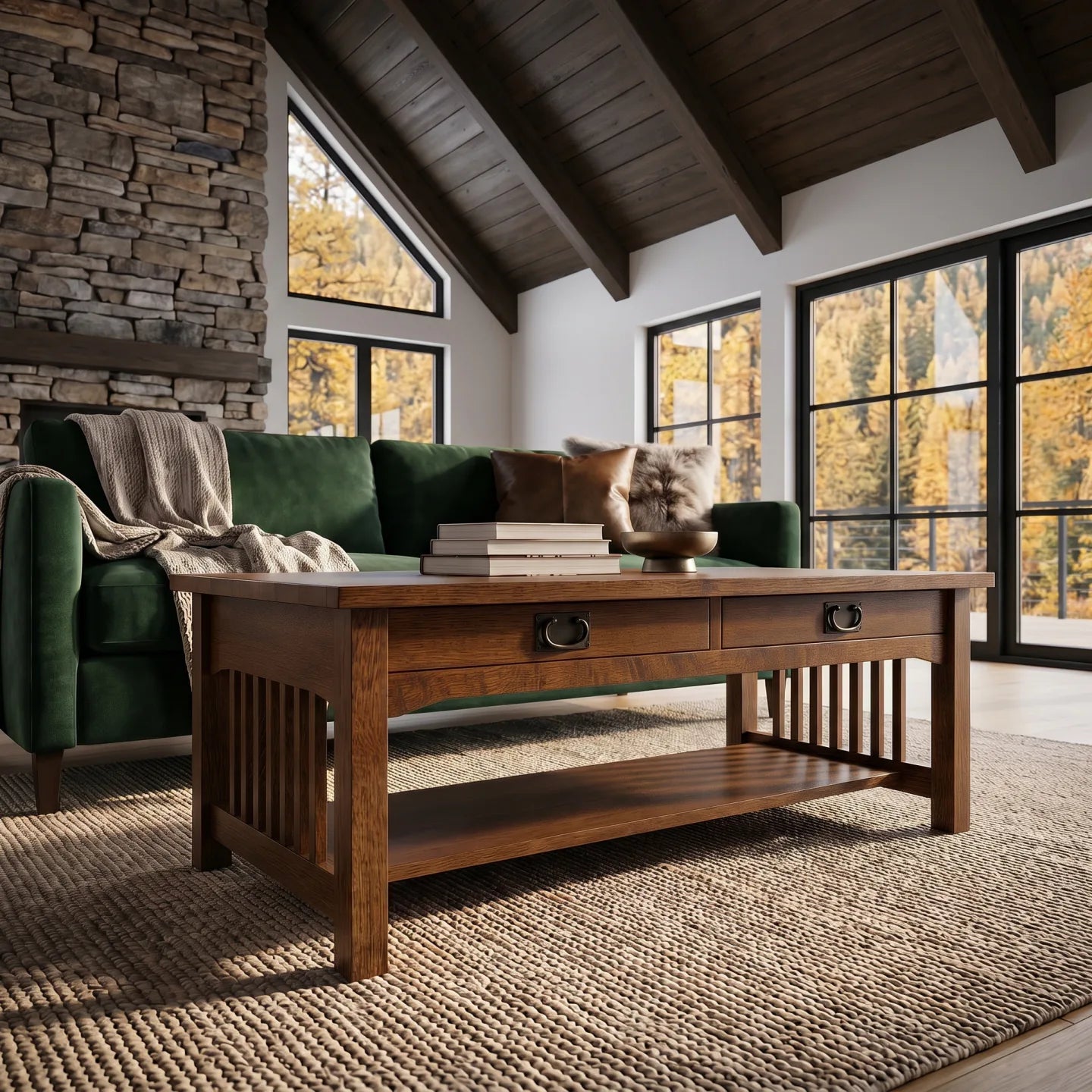 Mission Coffee Table - Walnut