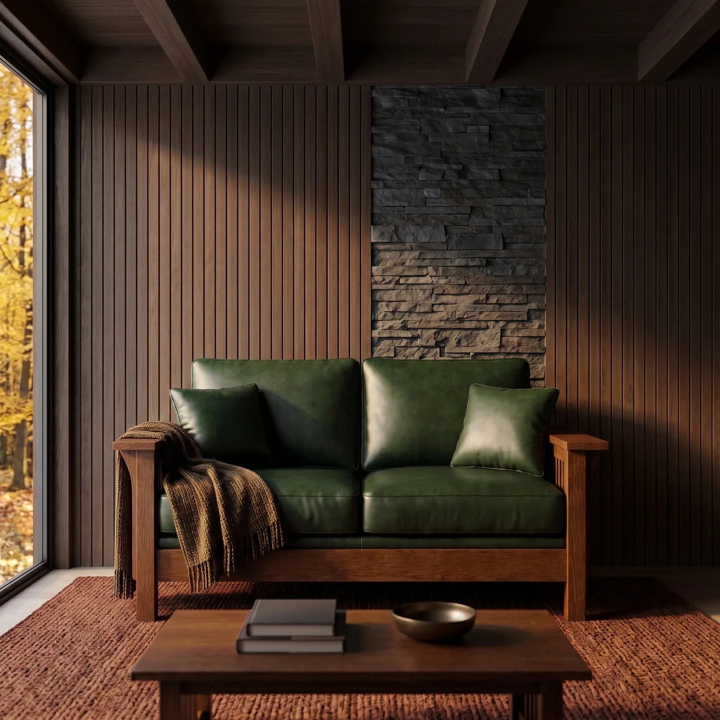 Loveseat - Walnut