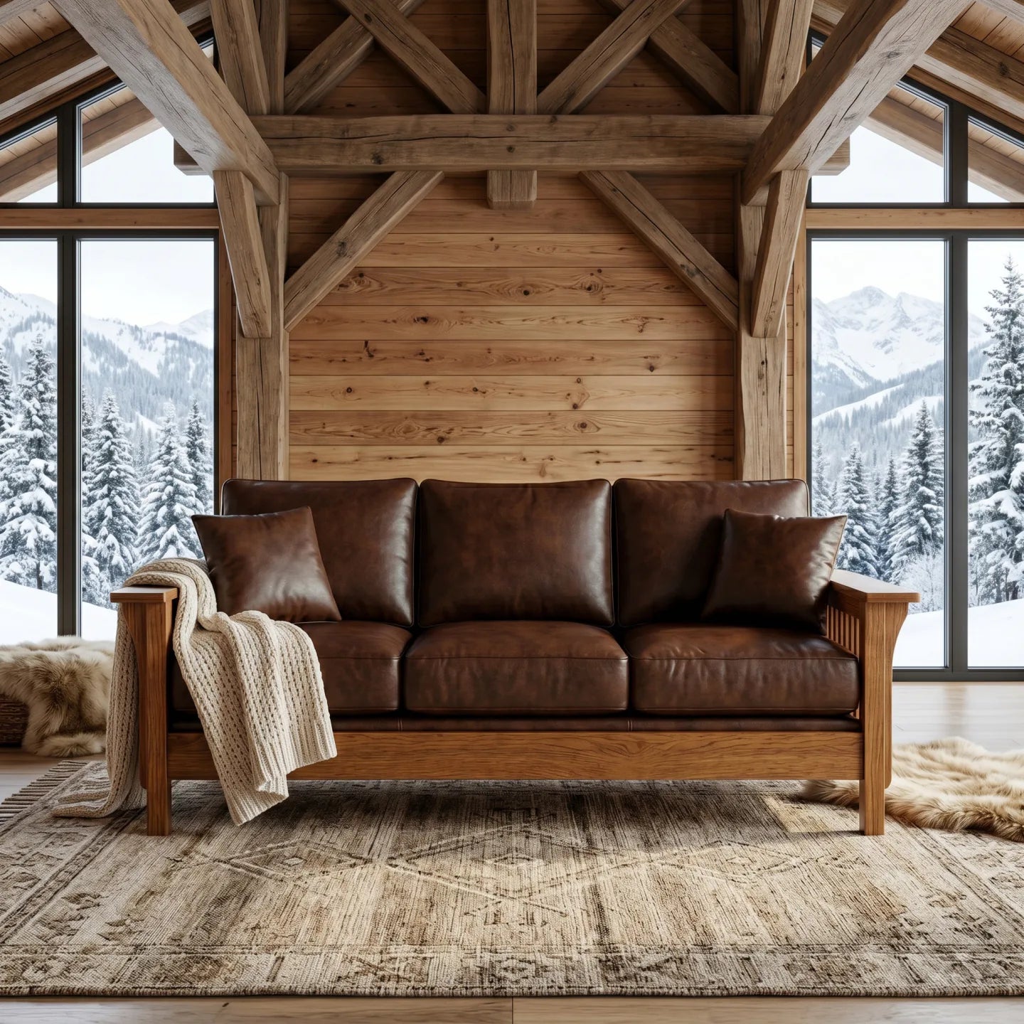Sofa - Antique Brown