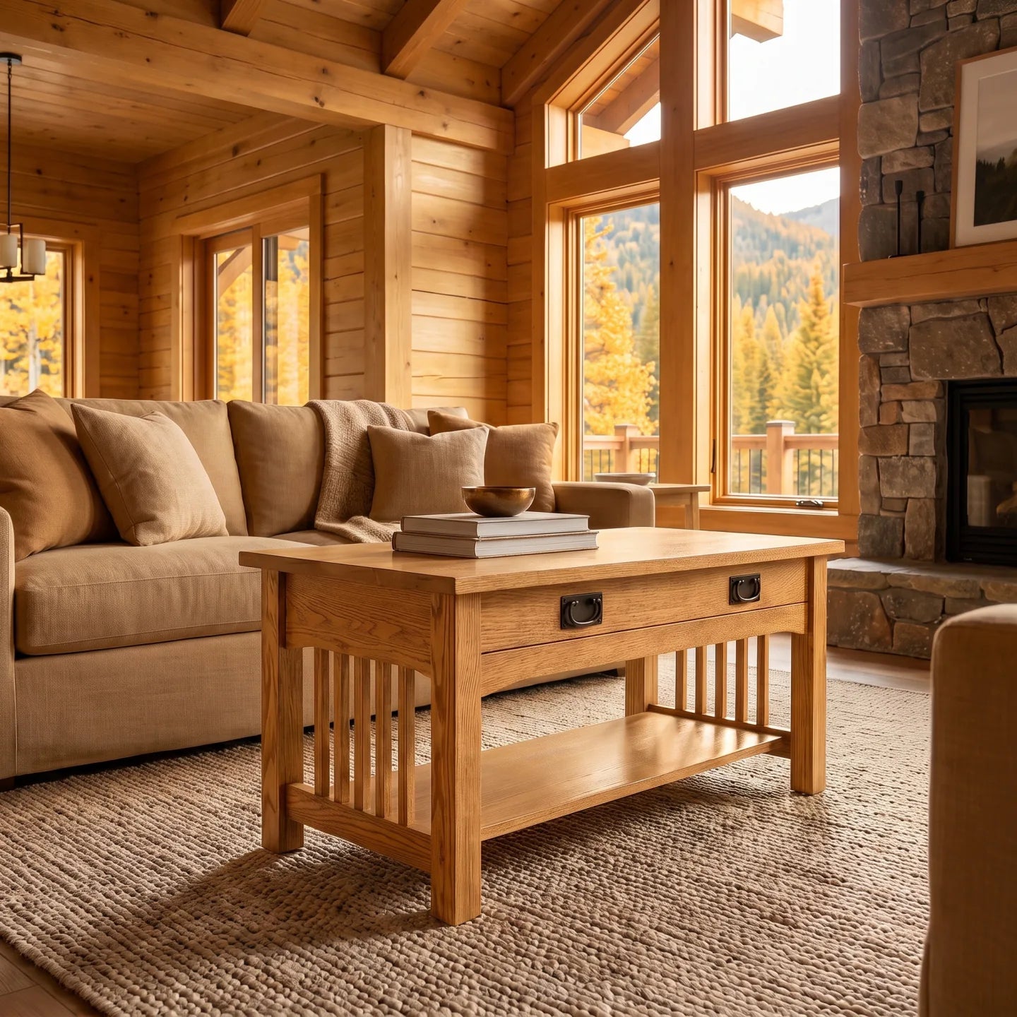 Mission Spacesaver Coffee Table - Country