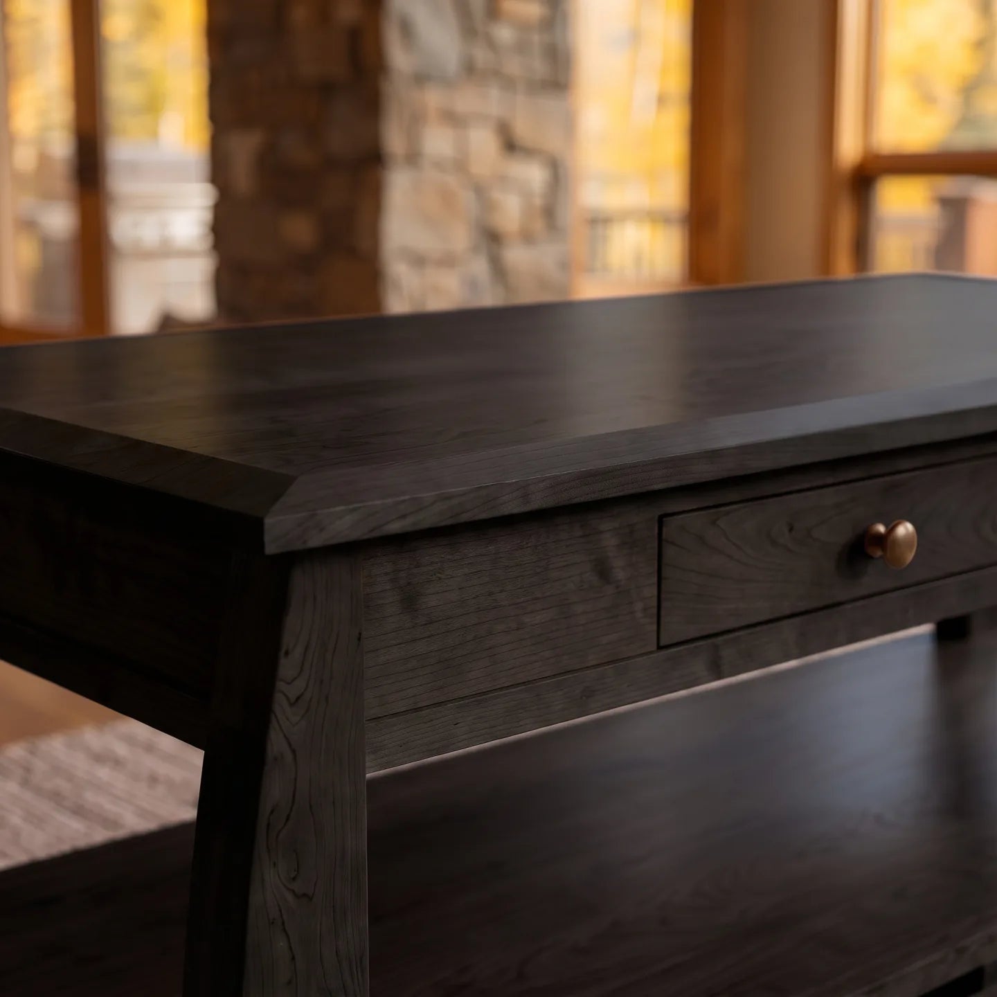 African Inlay Coffee Table - Black