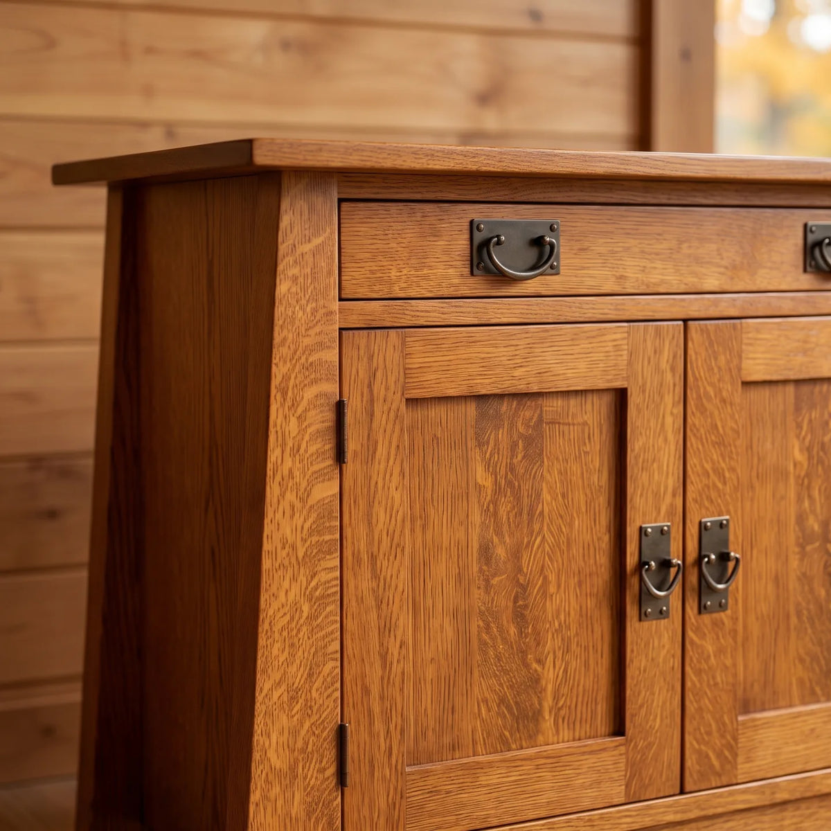 Bungalow 2-Door Console - Antique Brown