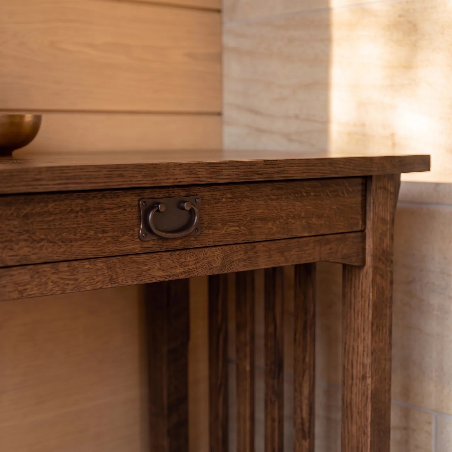 Mission 1-Drawer Desk - Walnut