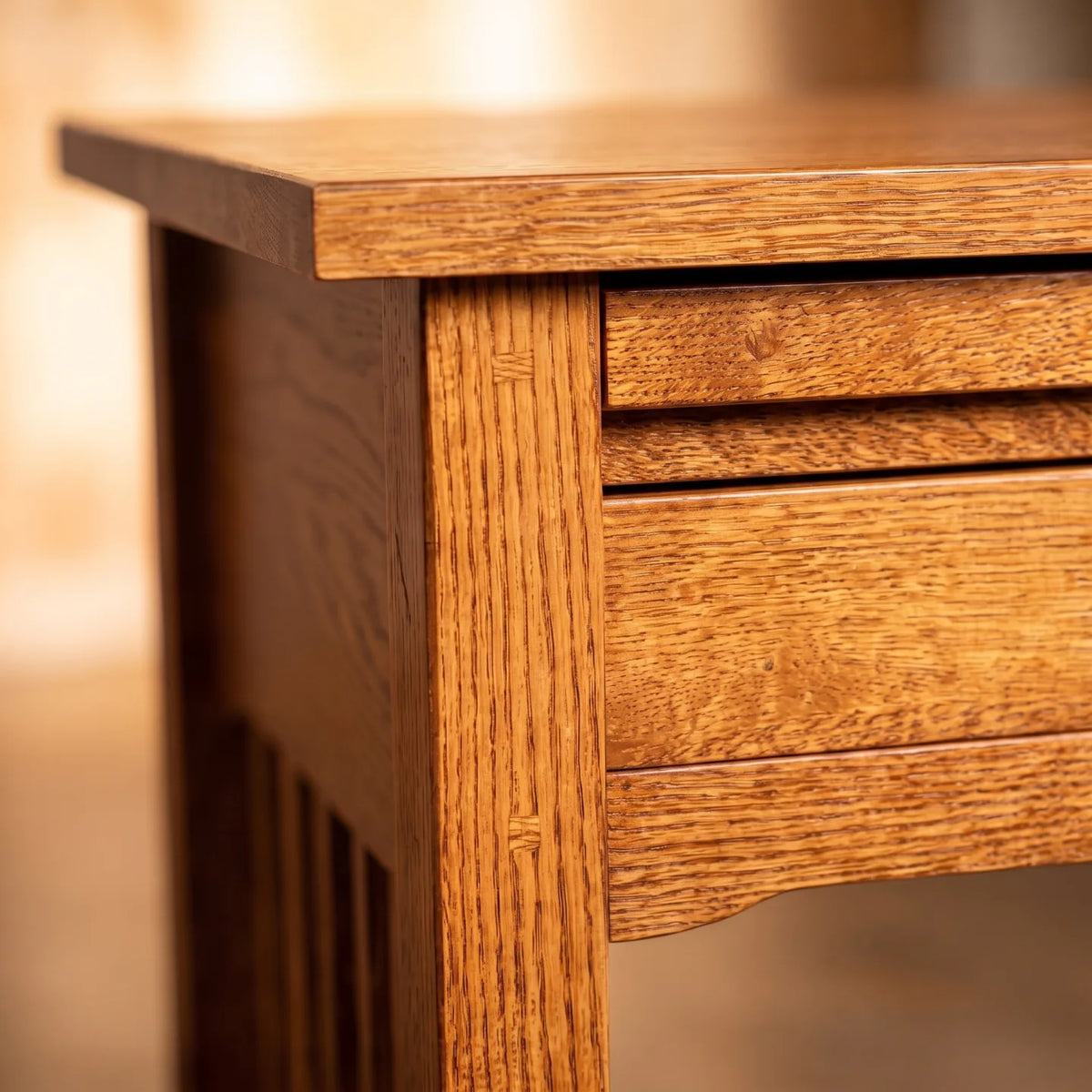 Mission 1-Drawer Tray Nightstand - Country