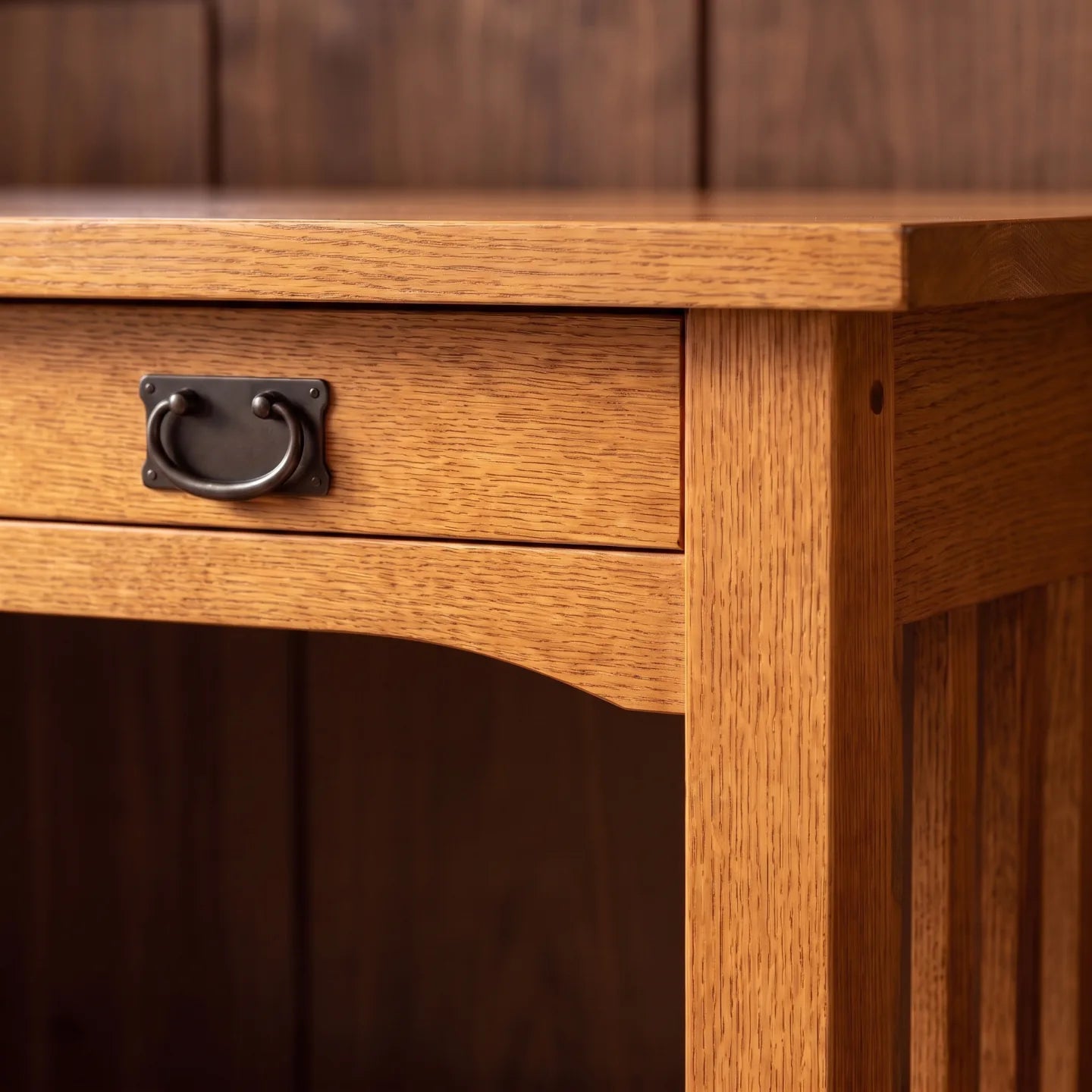 Mission 2-Drawer Desk - Country