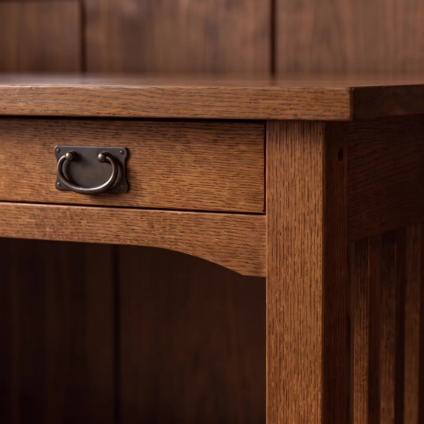 Mission 2-Drawer Desk - Walnut