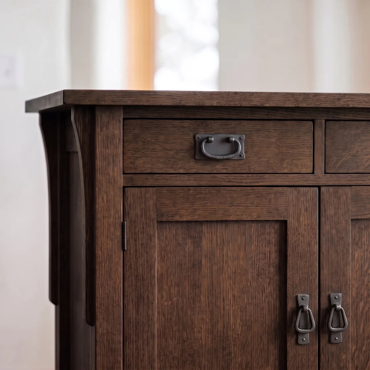 Mission 3-Door Console - Charcoal