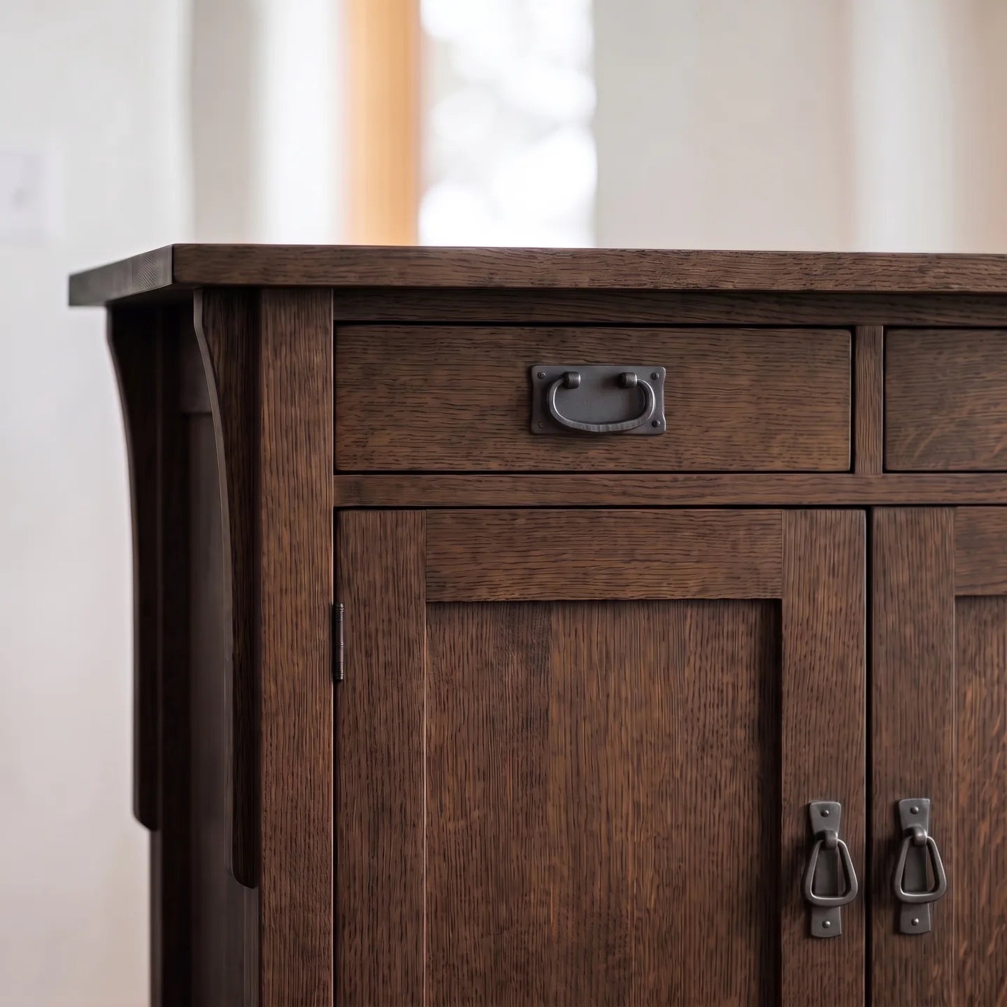 Mission 3-Door Console - Charcoal