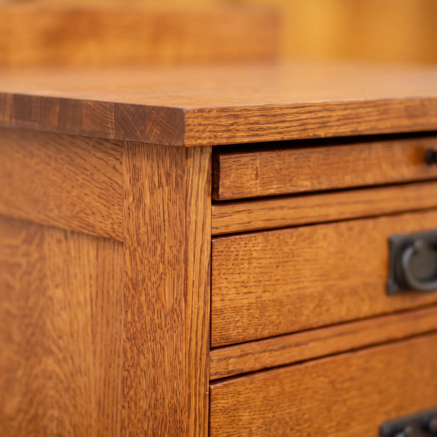 Mission 3-Drawer Tray Nightstand - Antique Brown