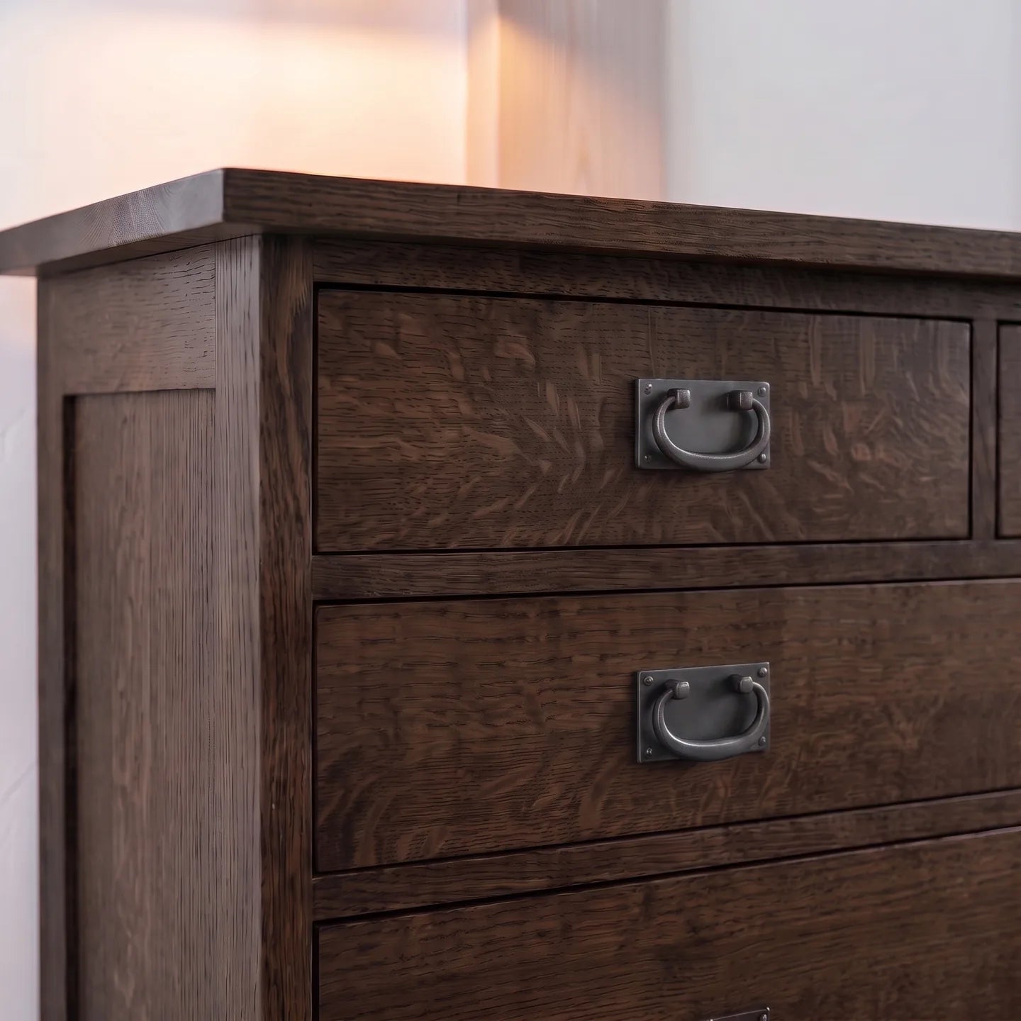 Mission 7-Drawer Bedroom Chest - Charcoal