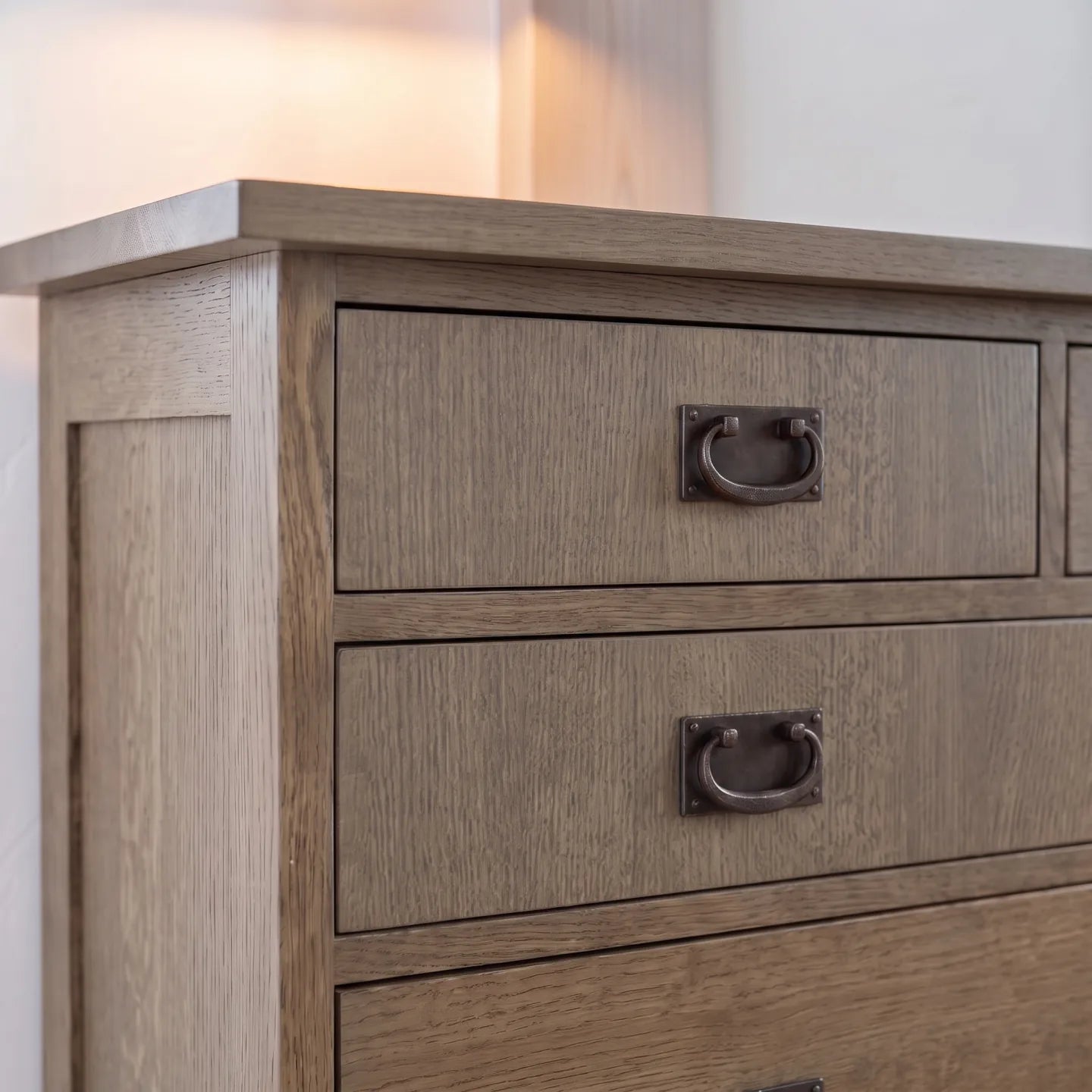 Mission 7-Drawer Bedroom Chest - Stone Gray