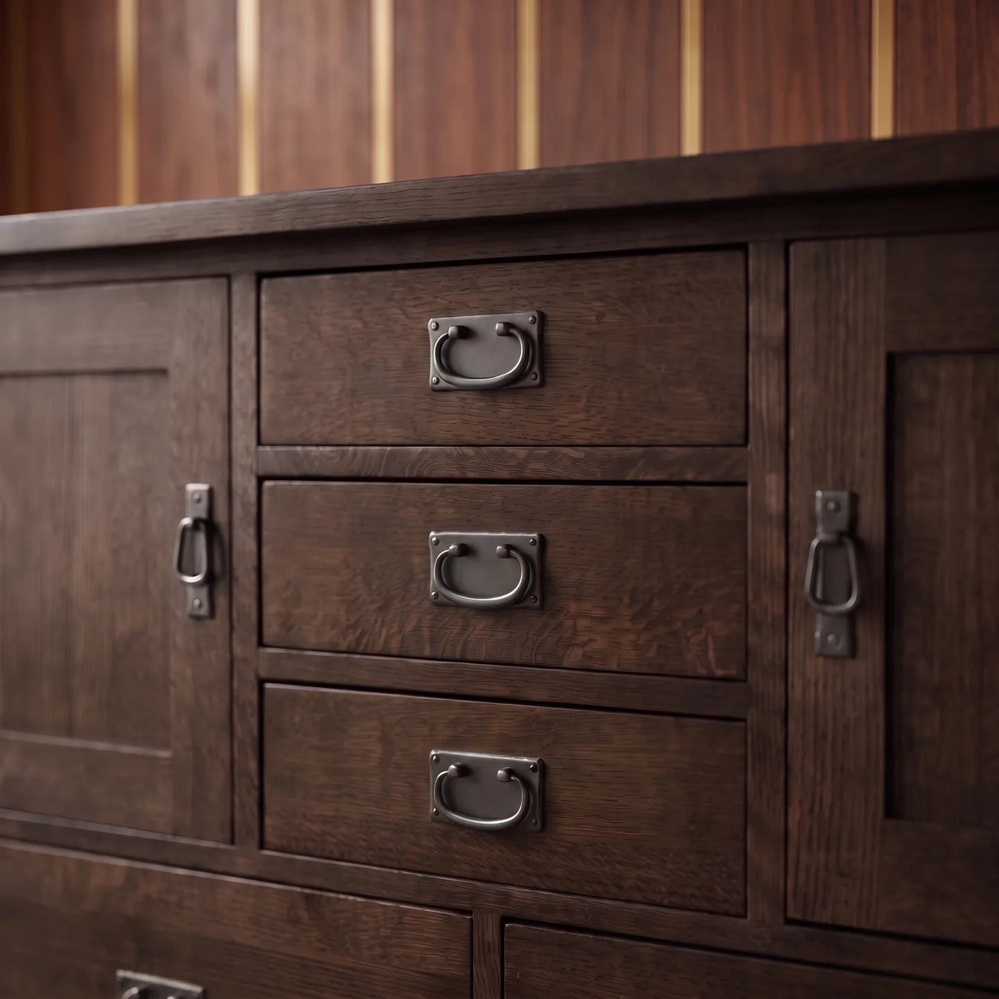 Mission 9-Drawer Bedroom Chest - Charcoal