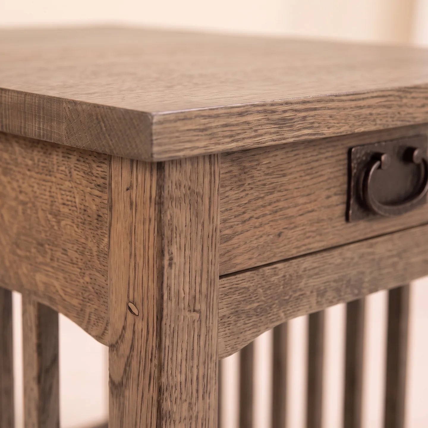 Mission End Table - Stone Gray