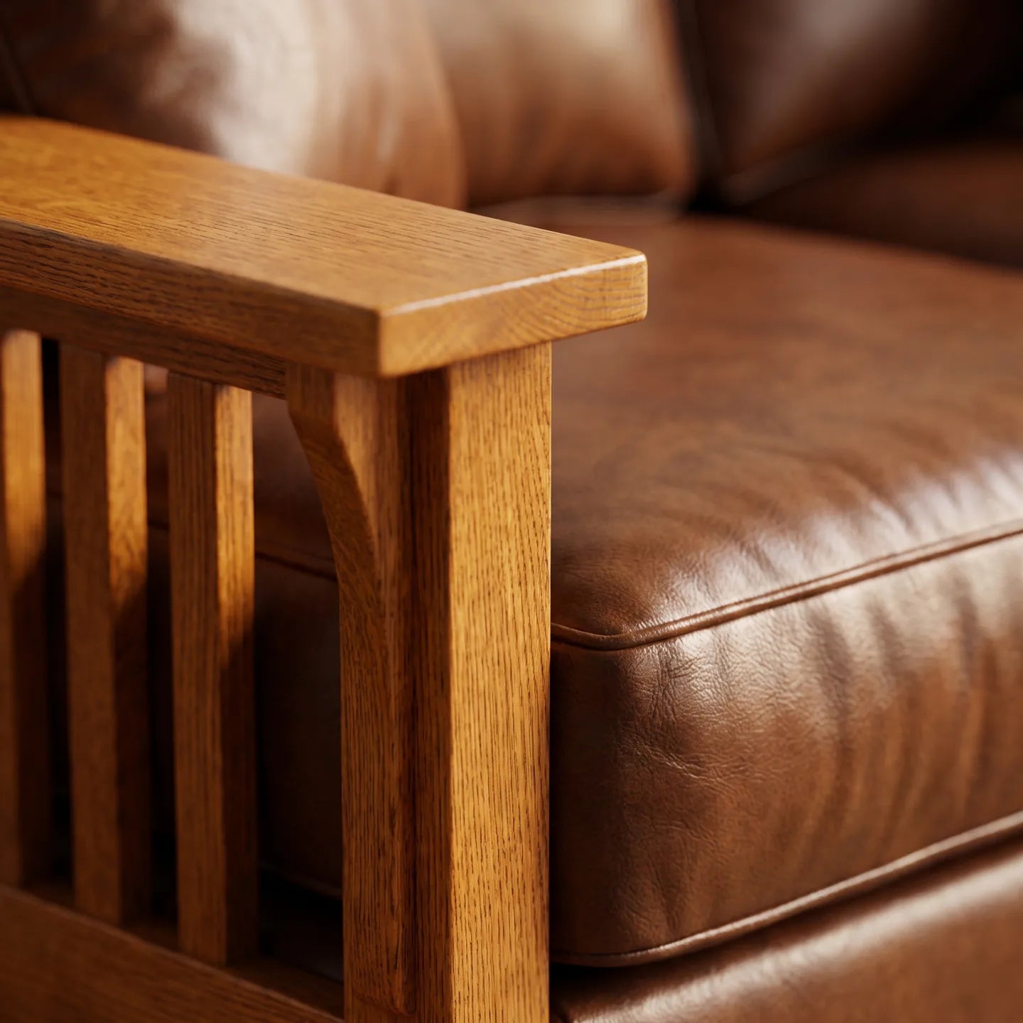 Loveseat - Antique Brown