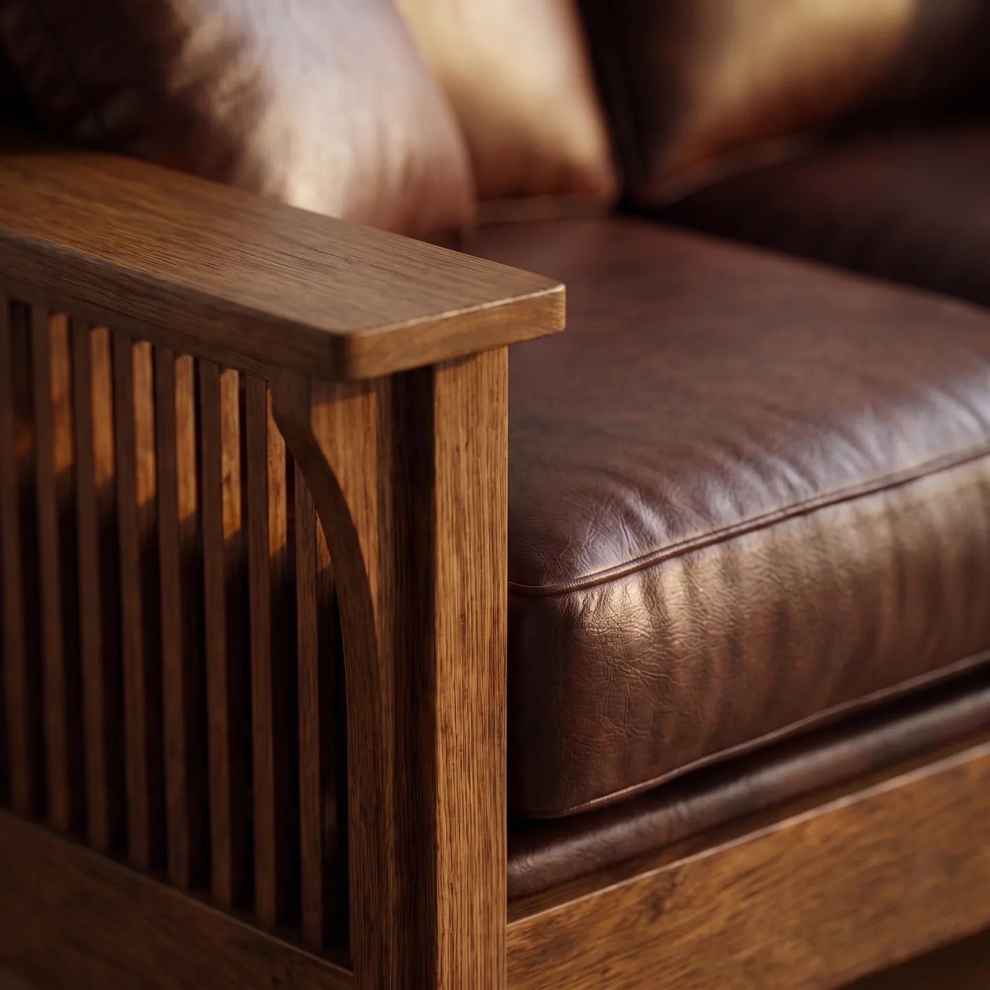Mission Sofa - Walnut