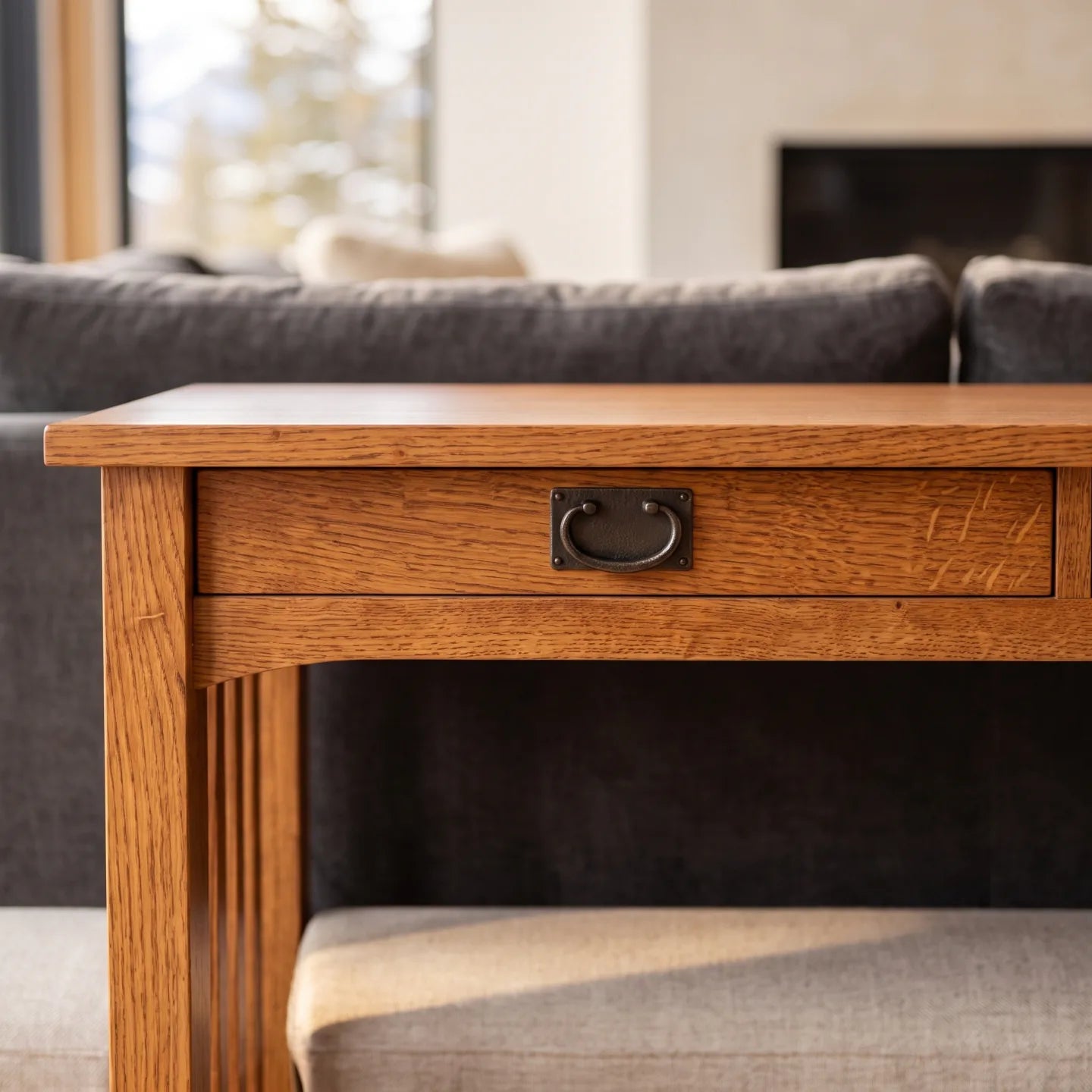 Mission Sofa Table - Black