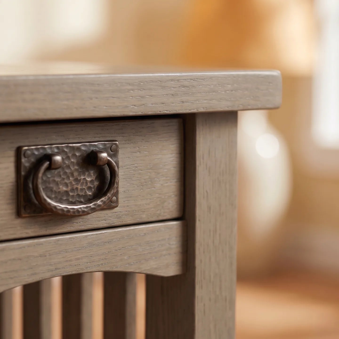 Mission Spacesaver End Table - Stone Gray