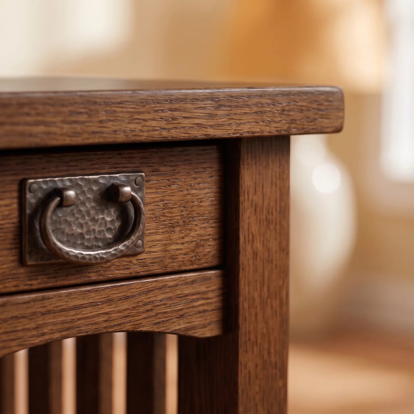 Mission Spacesaver End Table - Walnut