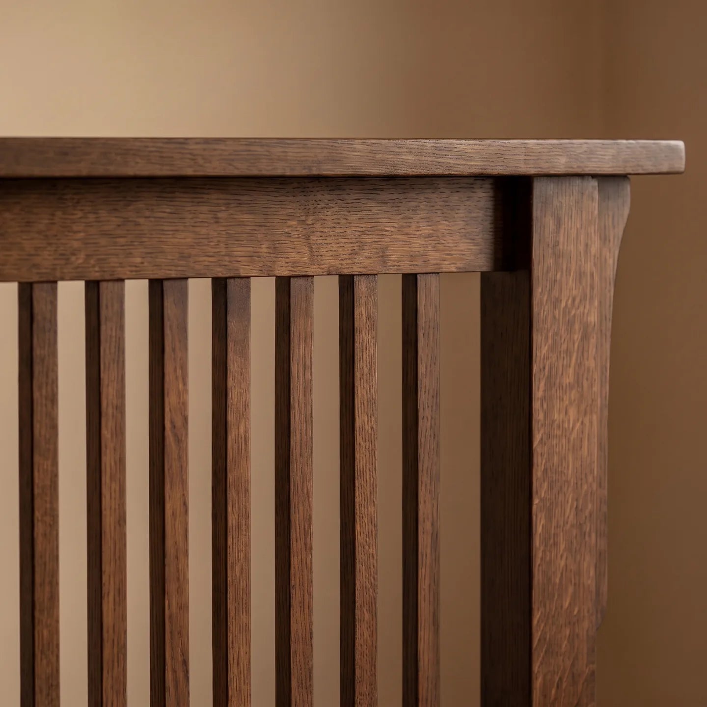 Spindle Platform Bed Frame - Walnut