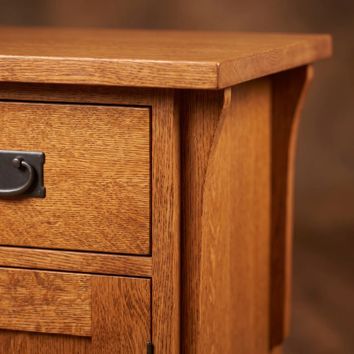 Mission Storage Nightstand - Antique Brown