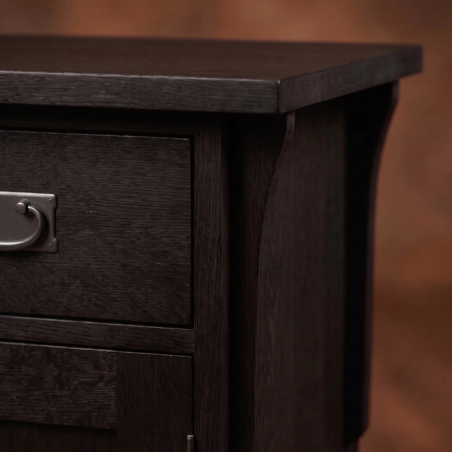 Mission Storage Nightstand - Black
