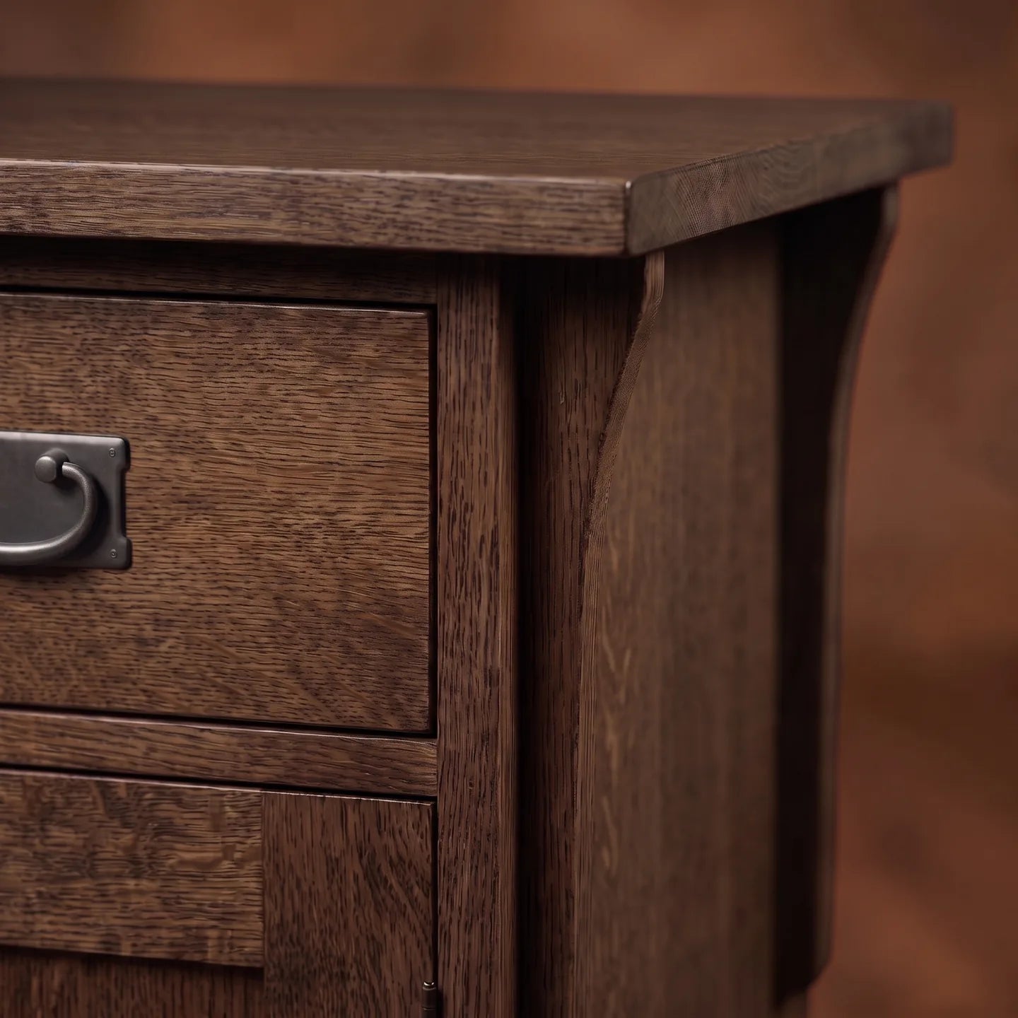 Mission Storage Nightstand - Charcoal