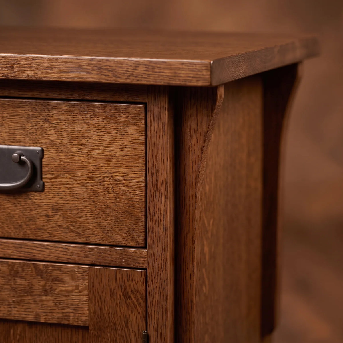 Mission Storage Nightstand - Walnut