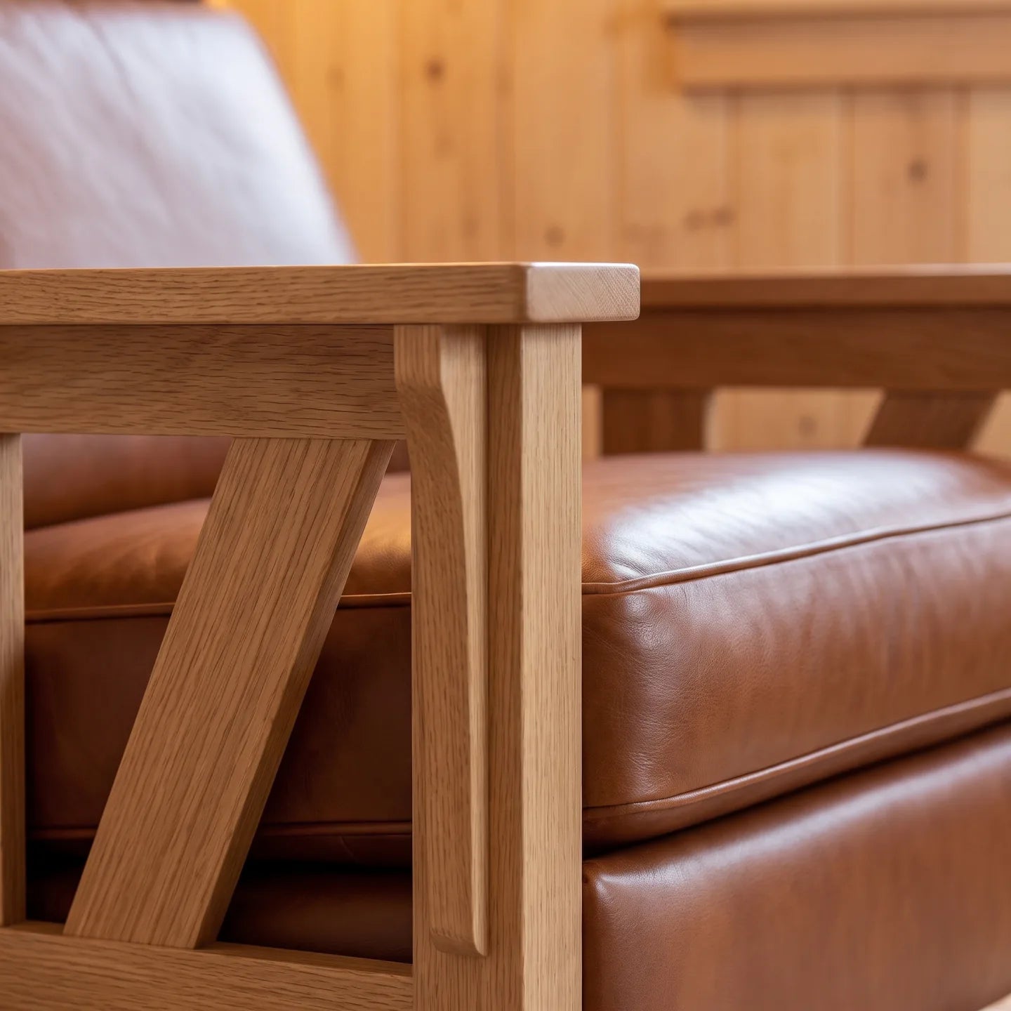 V-Frame Farmhouse Recliner