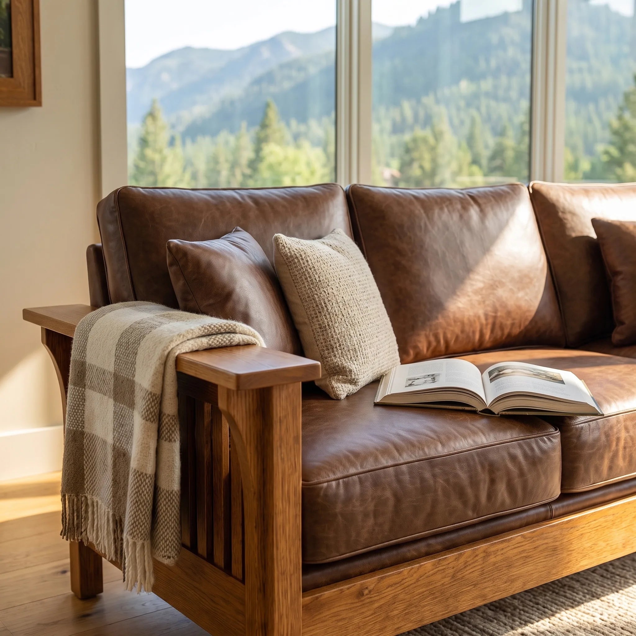Sofa - Solid Oak — detail view