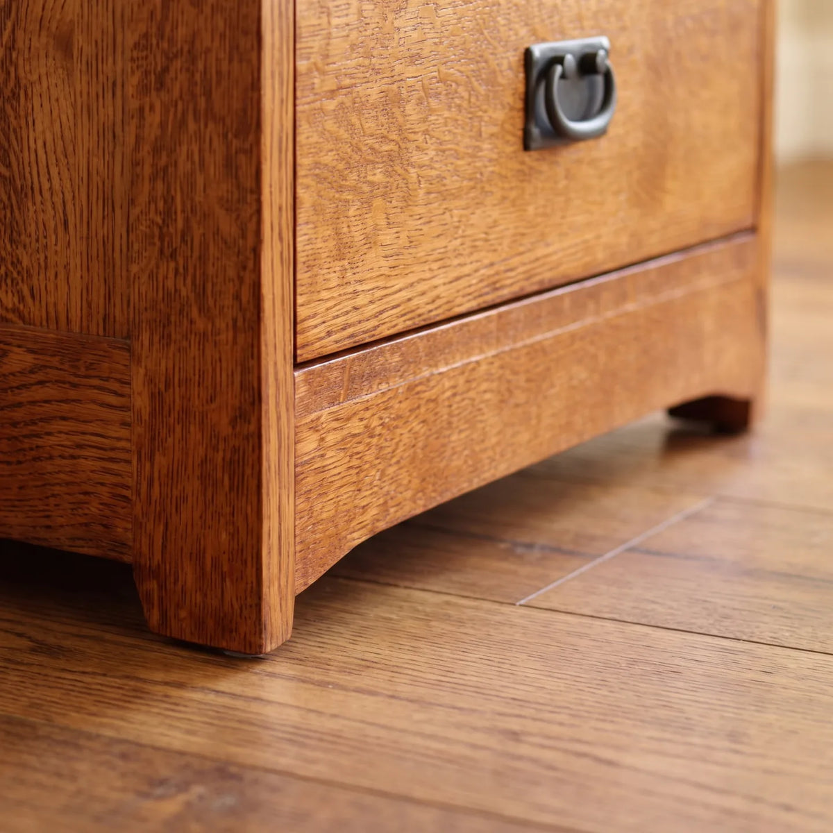 Mission 3-Drawer Tray Nightstand - Antique Brown