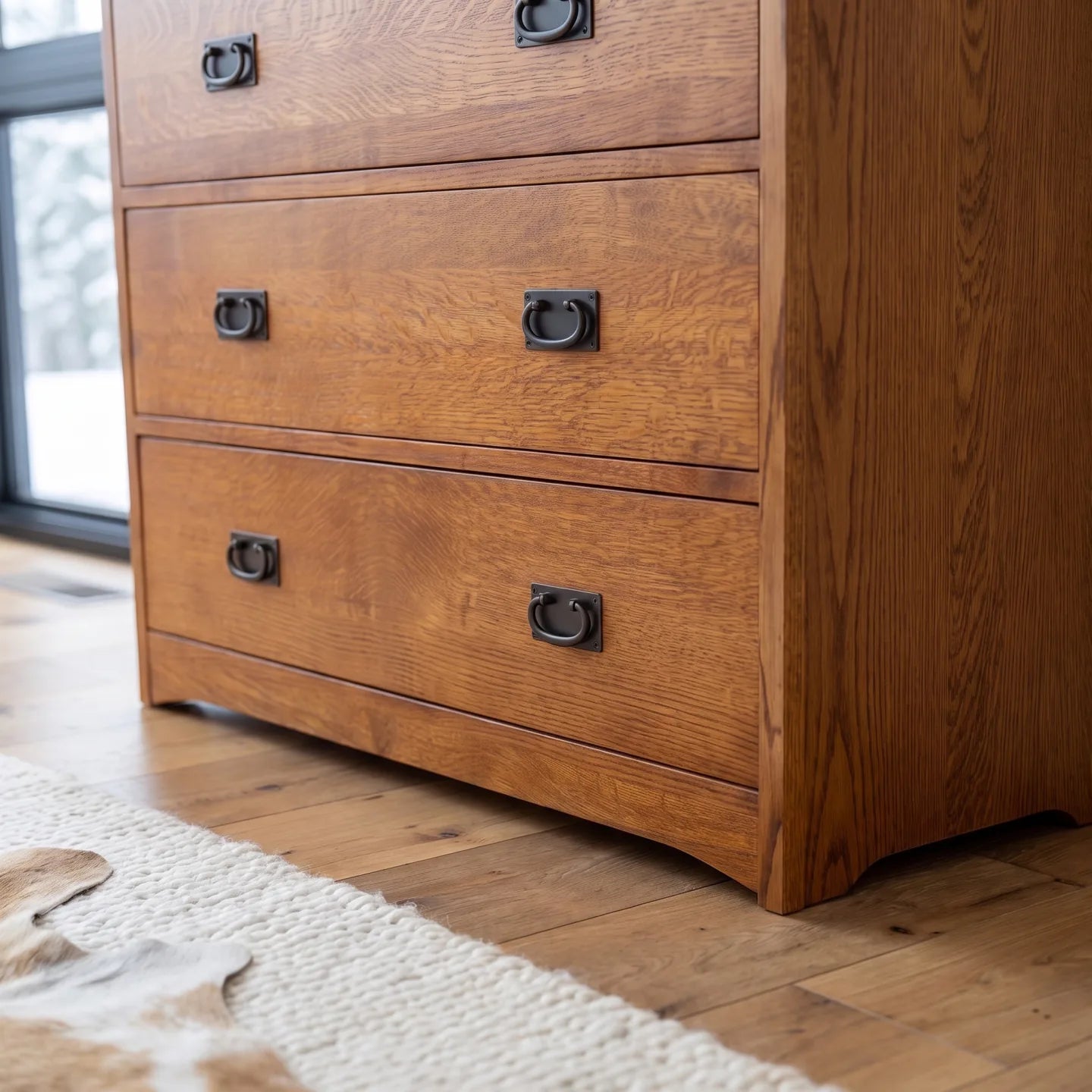 Mission 7-Drawer Bedroom Chest - Antique Brown