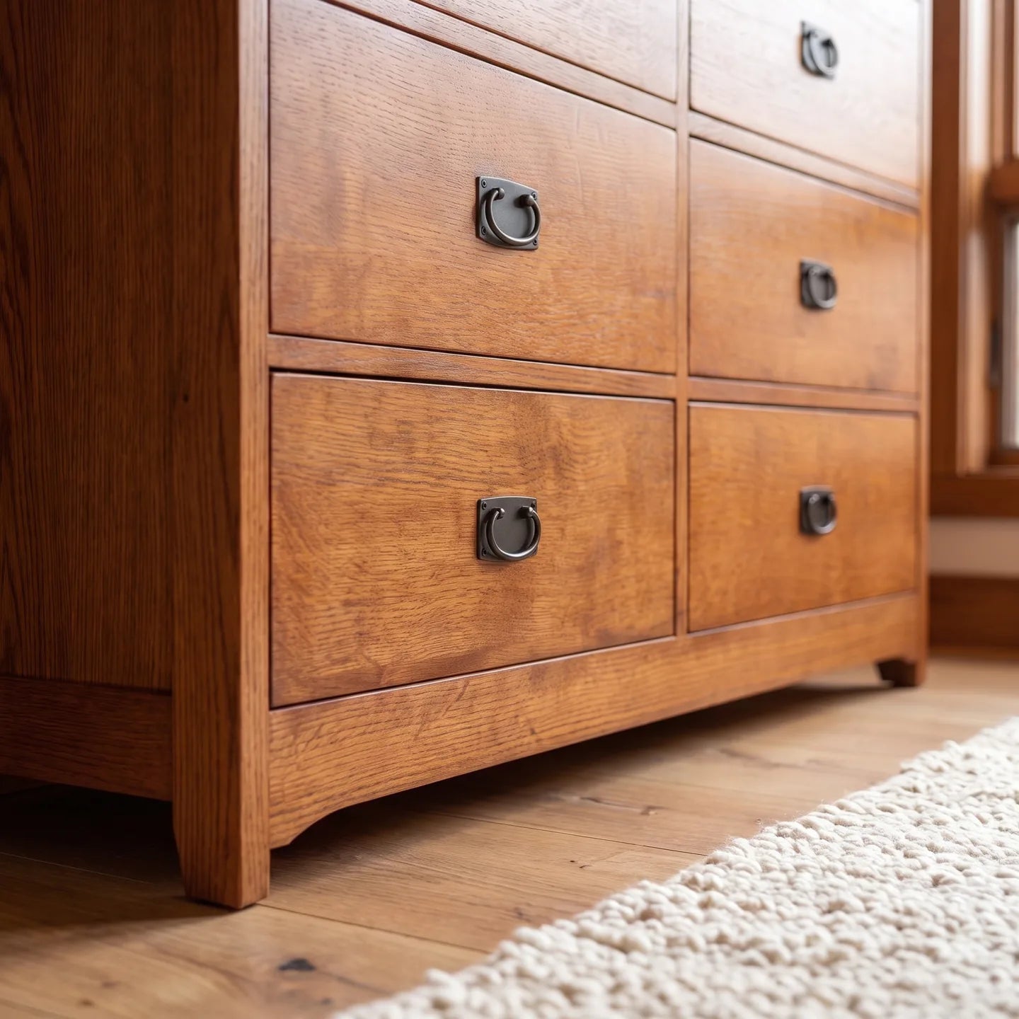 Mission 9-Drawer Bedroom Chest - Antique Brown