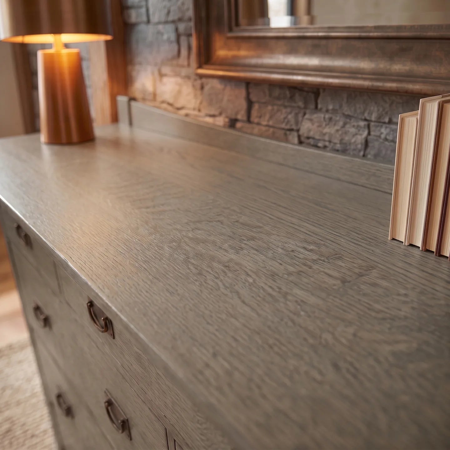 Bungalow 9-Drawer Dresser - Stone Gray