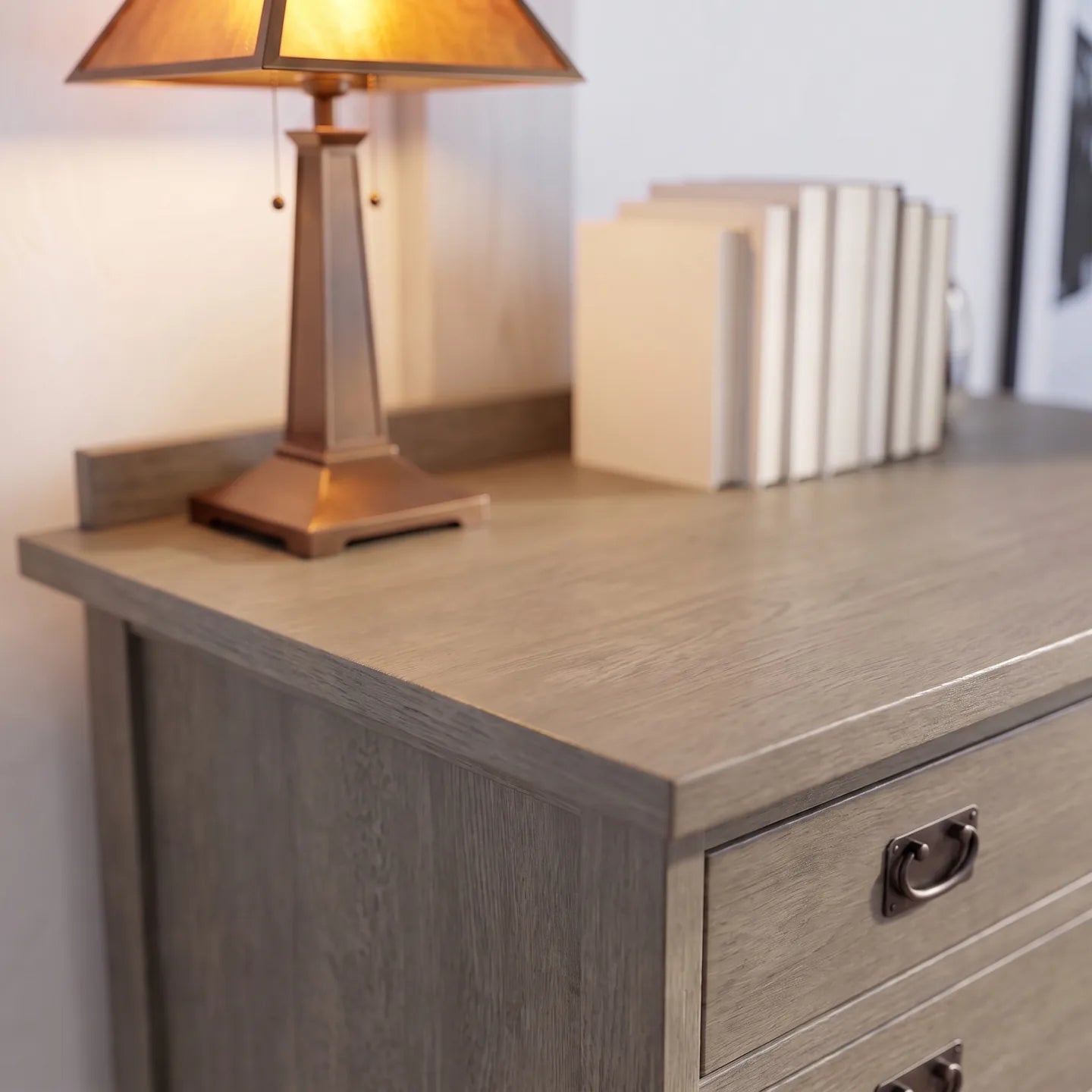 Mission 7-Drawer Bedroom Chest - Stone Gray