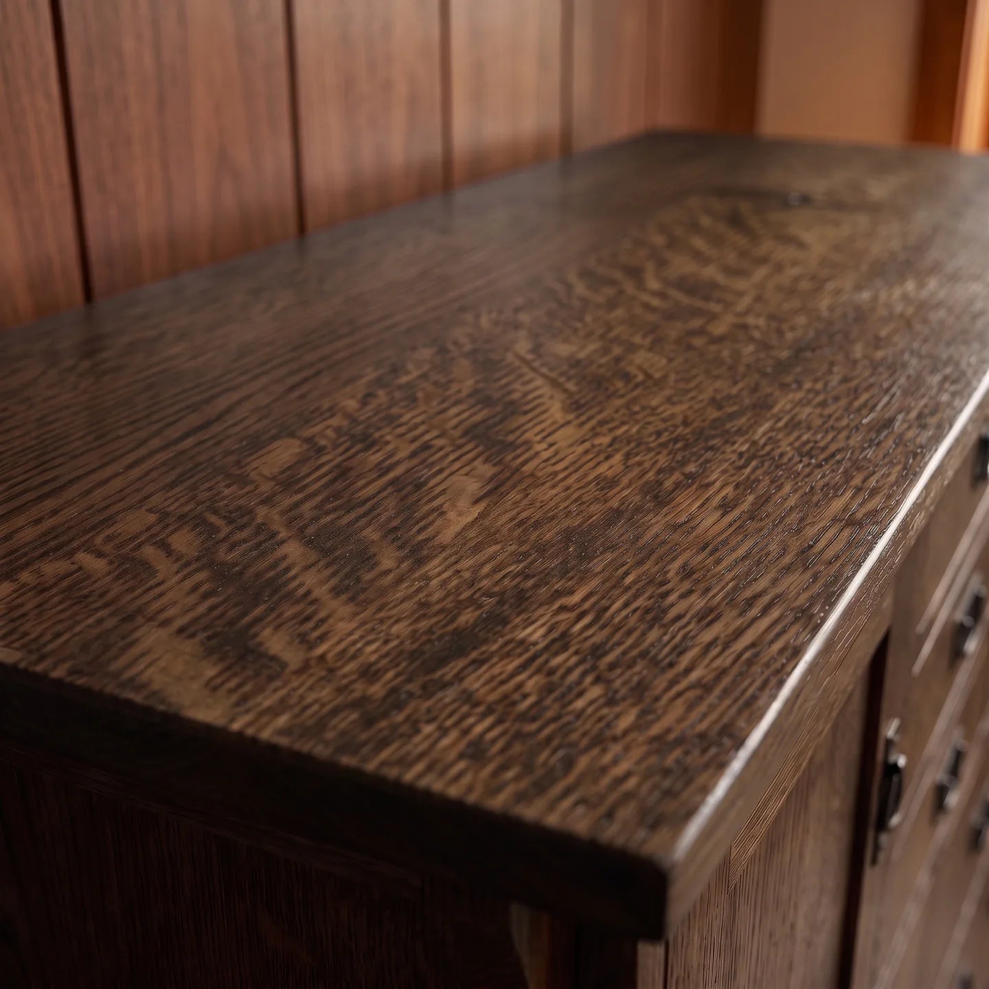 Mission 9-Drawer Bedroom Chest - Charcoal