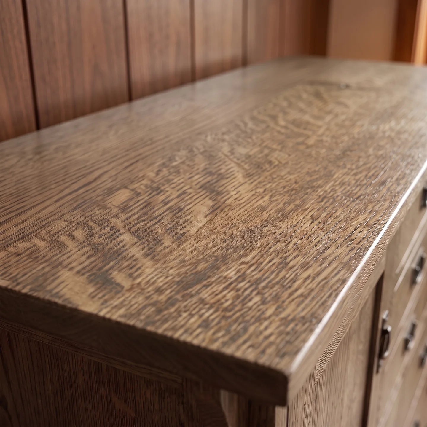 Mission 9-Drawer Bedroom Chest - Stone Gray