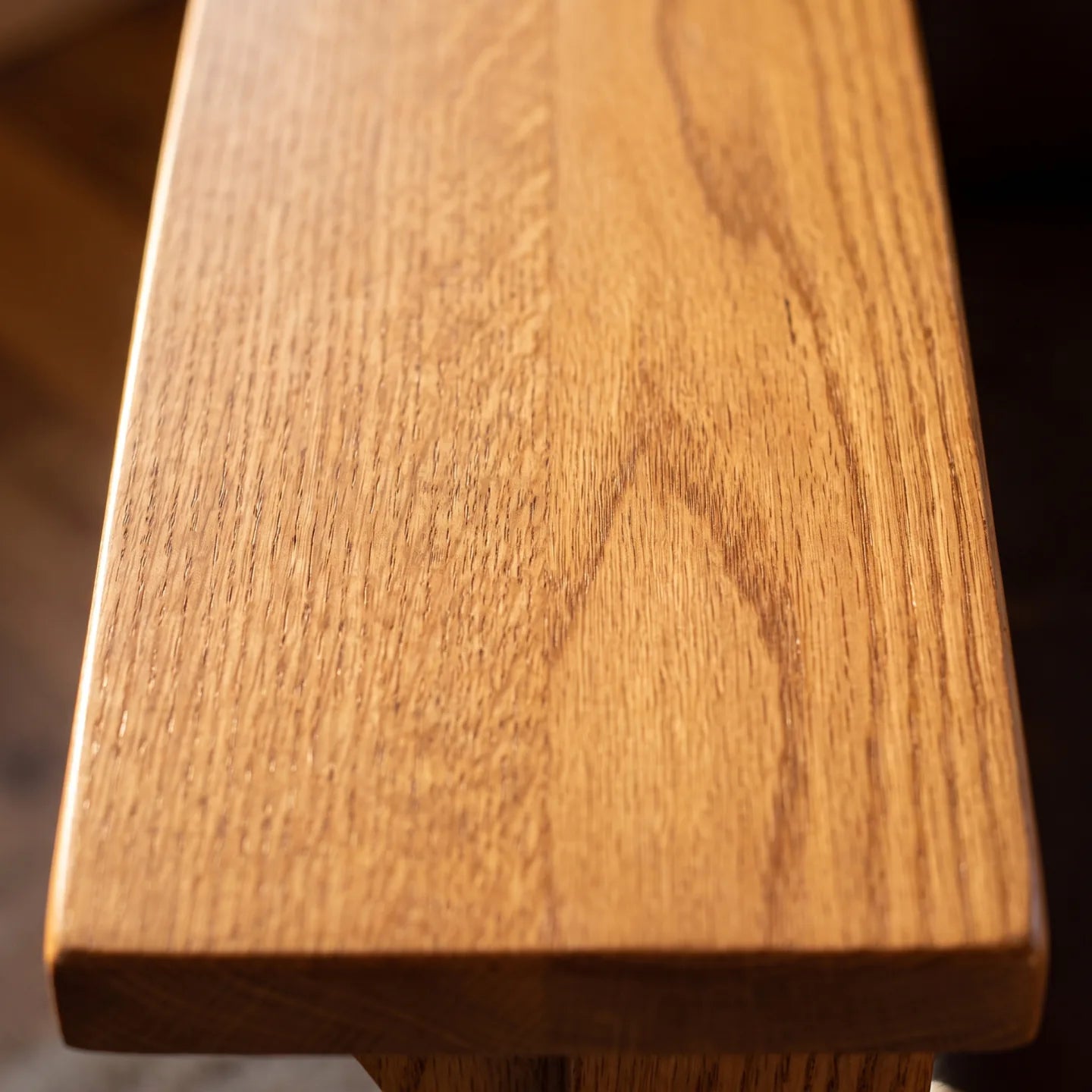 Mission Spindle Recliner - Solid Oak