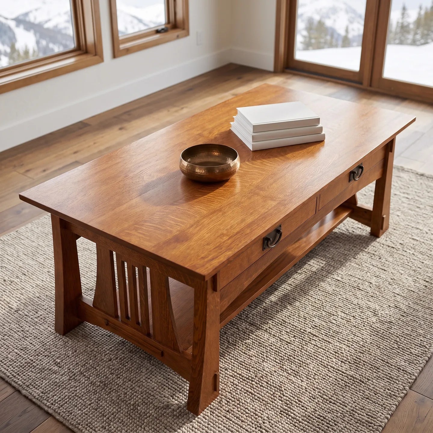 Bungalow Coffee Table - Antique Brown