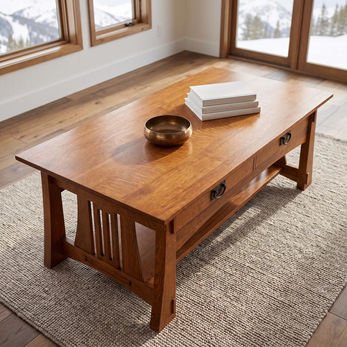 Bungalow Coffee Table - Antique Brown