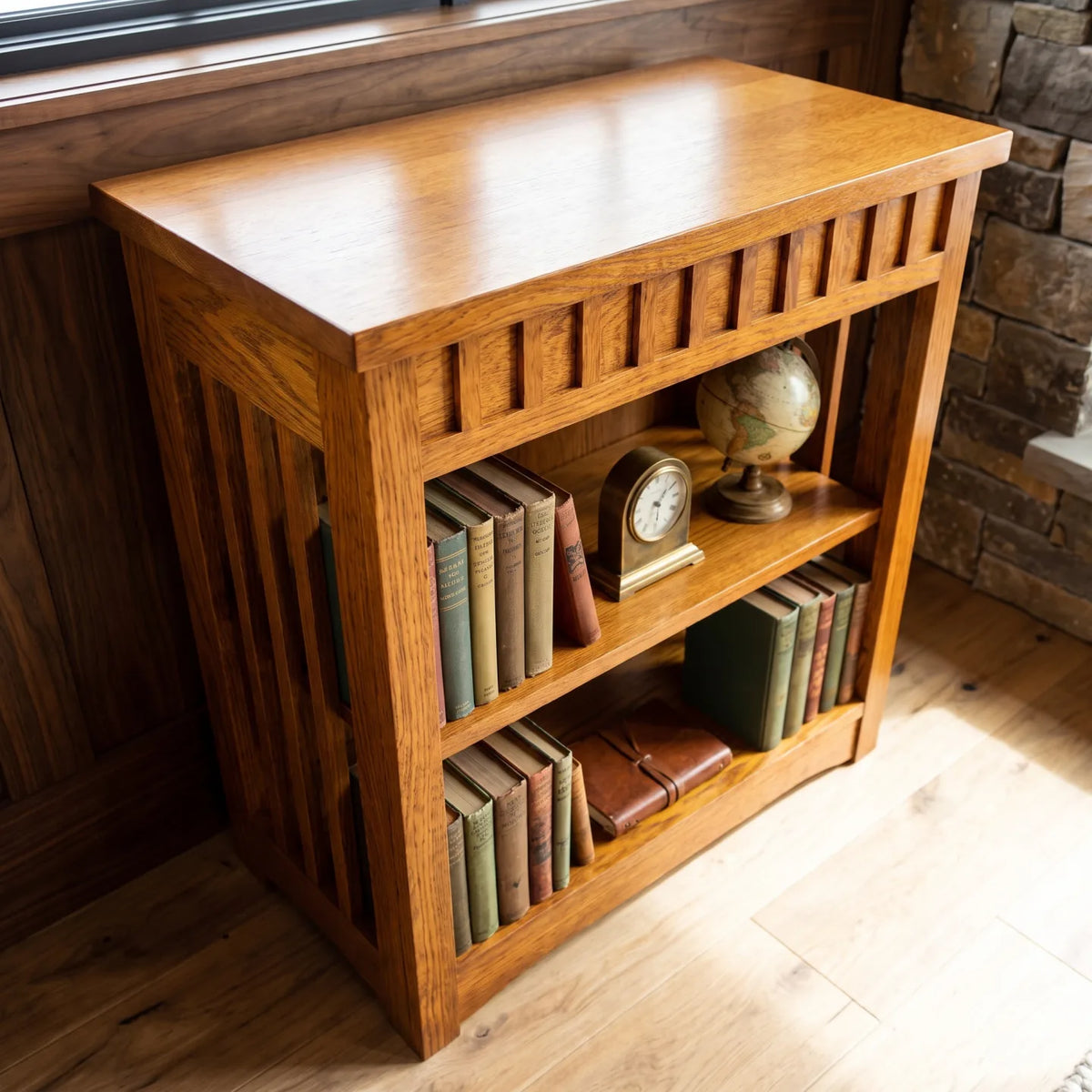 30" Bookcase - Antique Brown