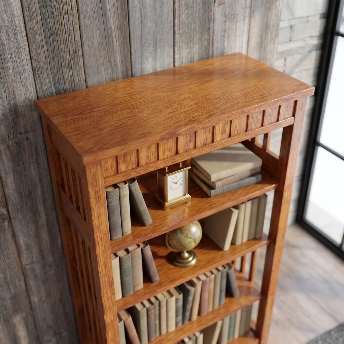 48" Bookcase - Antique Brown