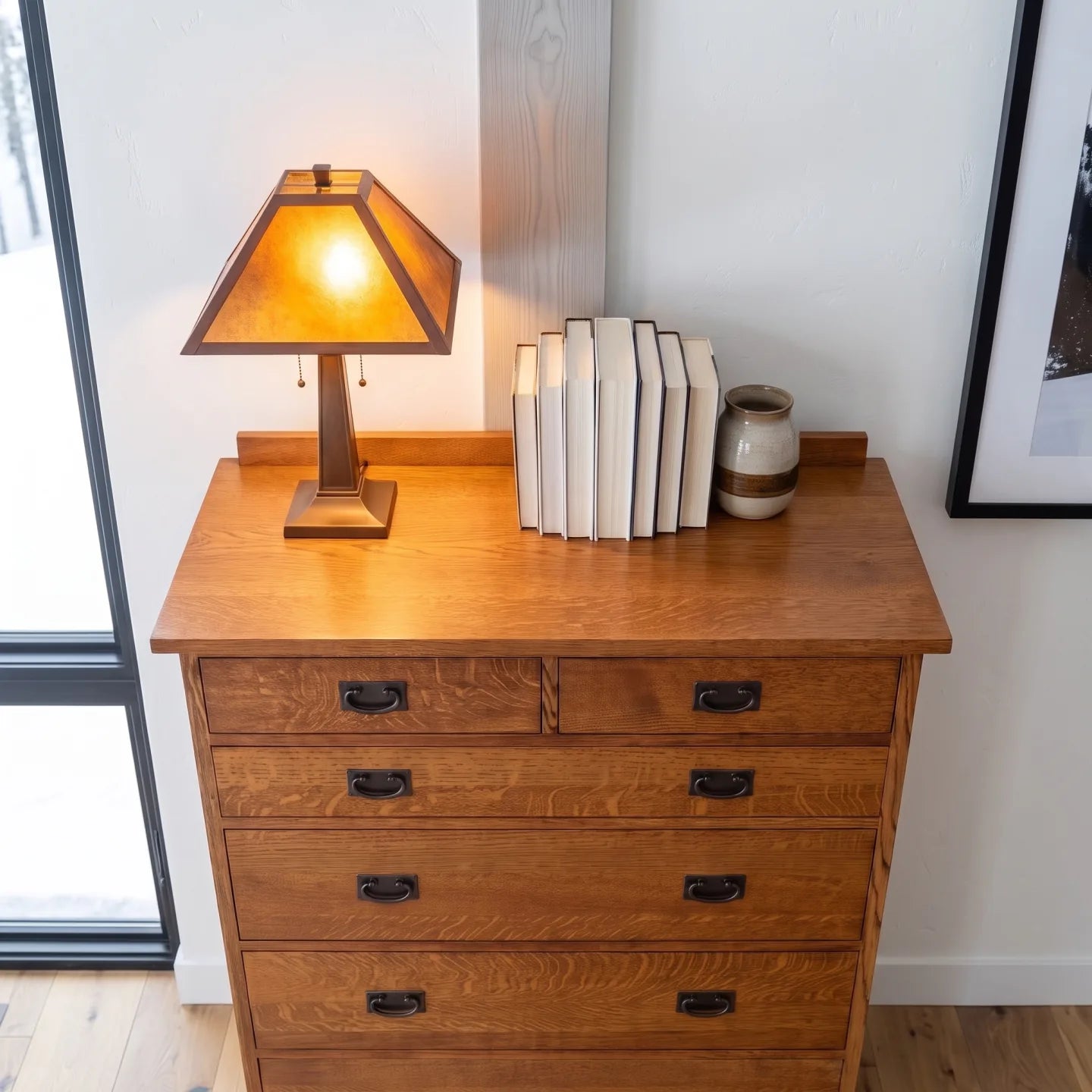 Mission 7-Drawer Bedroom Chest - Antique Brown